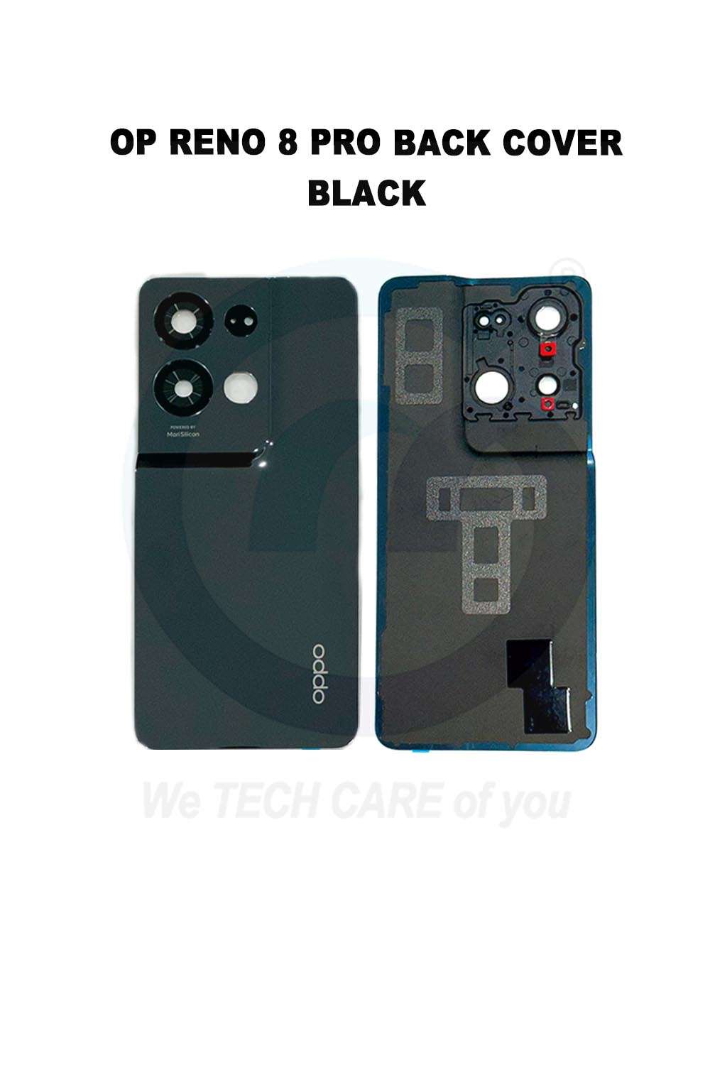 COMPATIBLE GOPPM RENO 8 PRO (5G) / RENO 8 PRO PLUS BACK COVER - BLACK