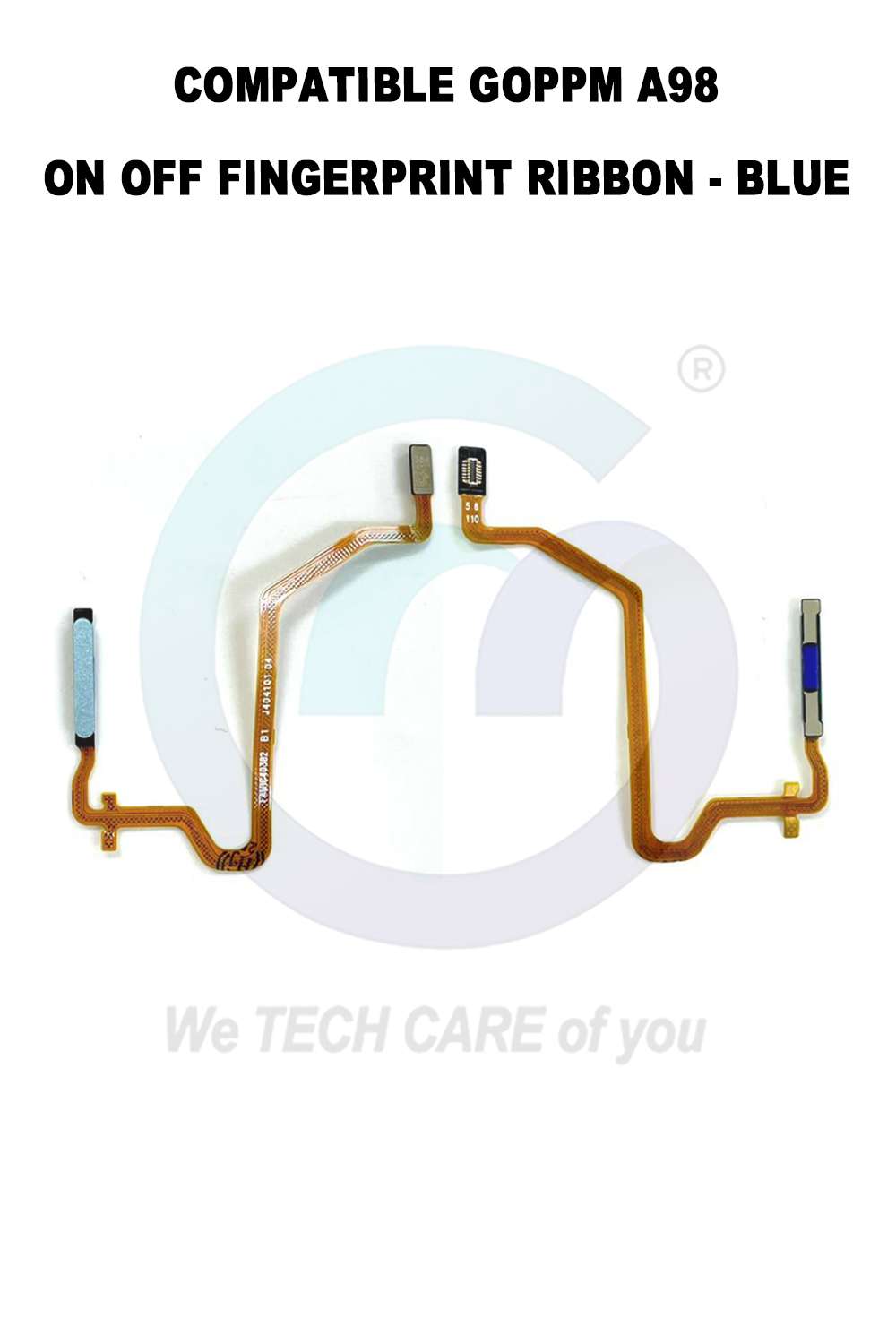 COMPATIBLE GOPPM A98 ON OFF FINGERPRINT RIBBON - BLUE