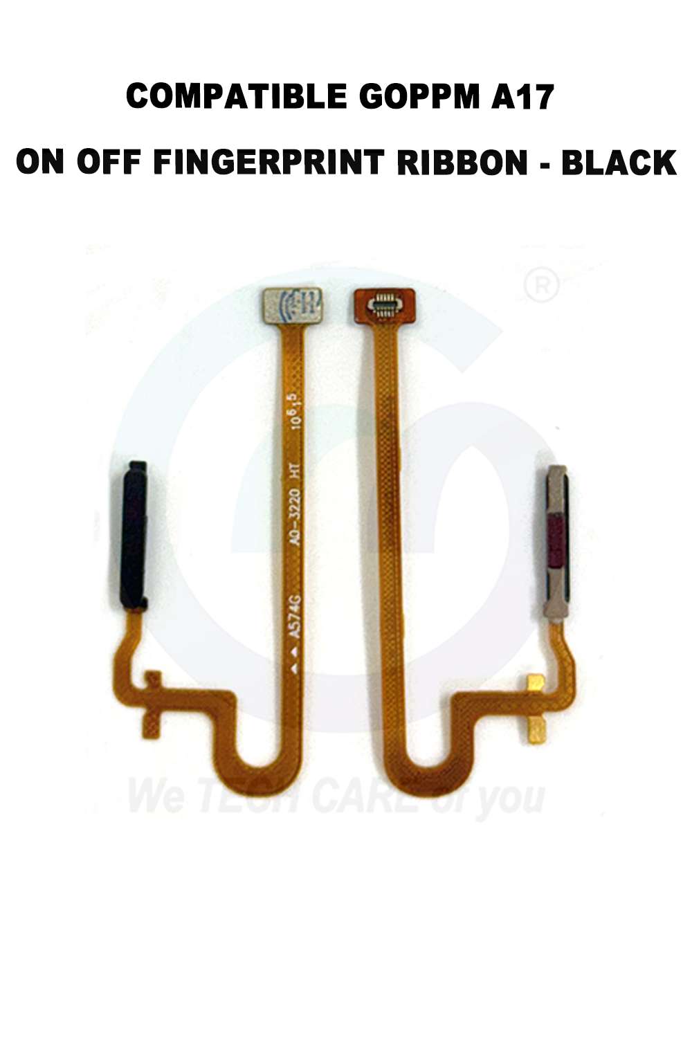 COMPATIBLE GOPPM A17 / A17K / A18 (4G) / A38 / A57 / A58 / A78(4G) ON OFF FINGERPRINT RIBBON - BLACK