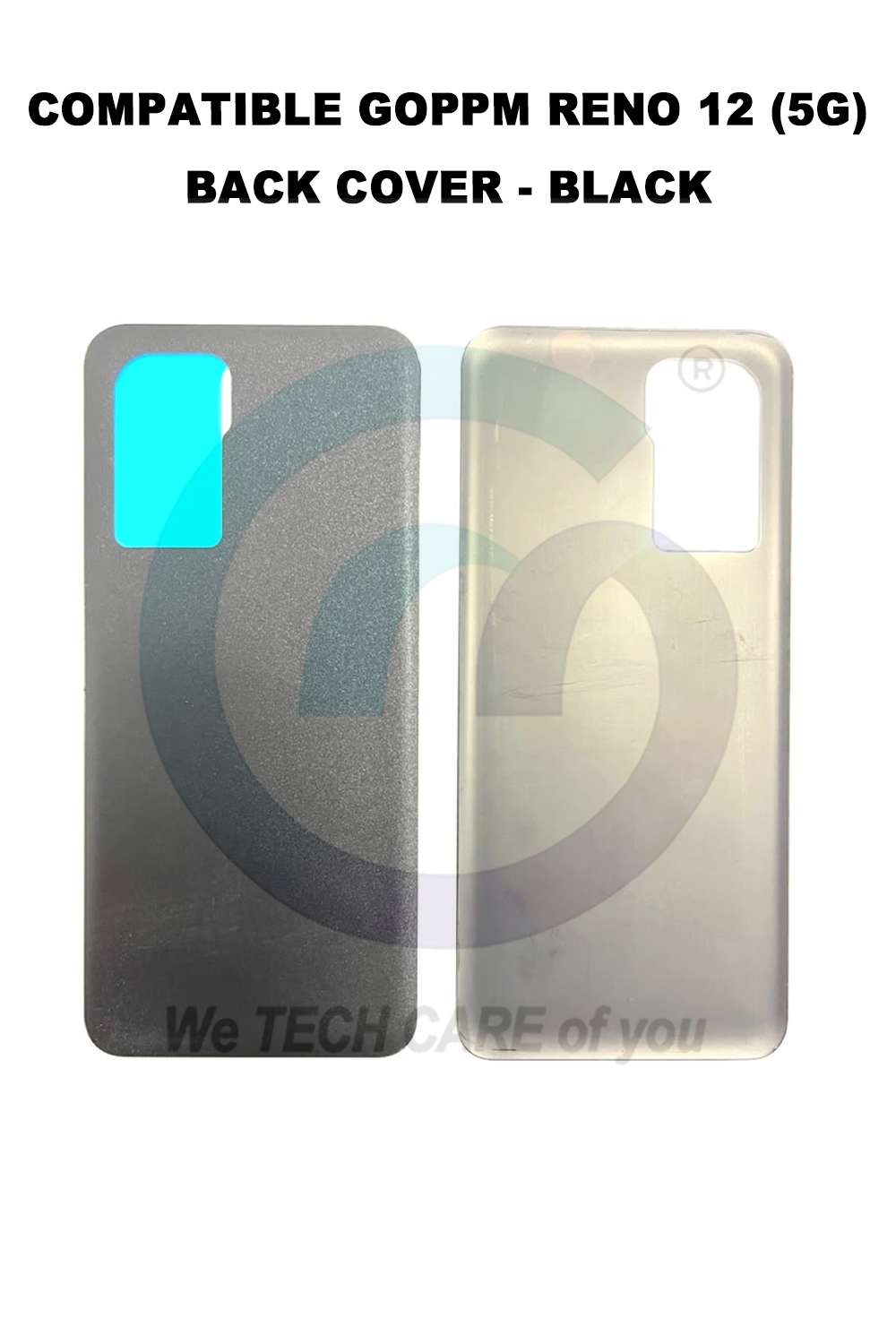 COMPATIBLE GOPPM RENO 12 (5G) BACK COVER - BLACK