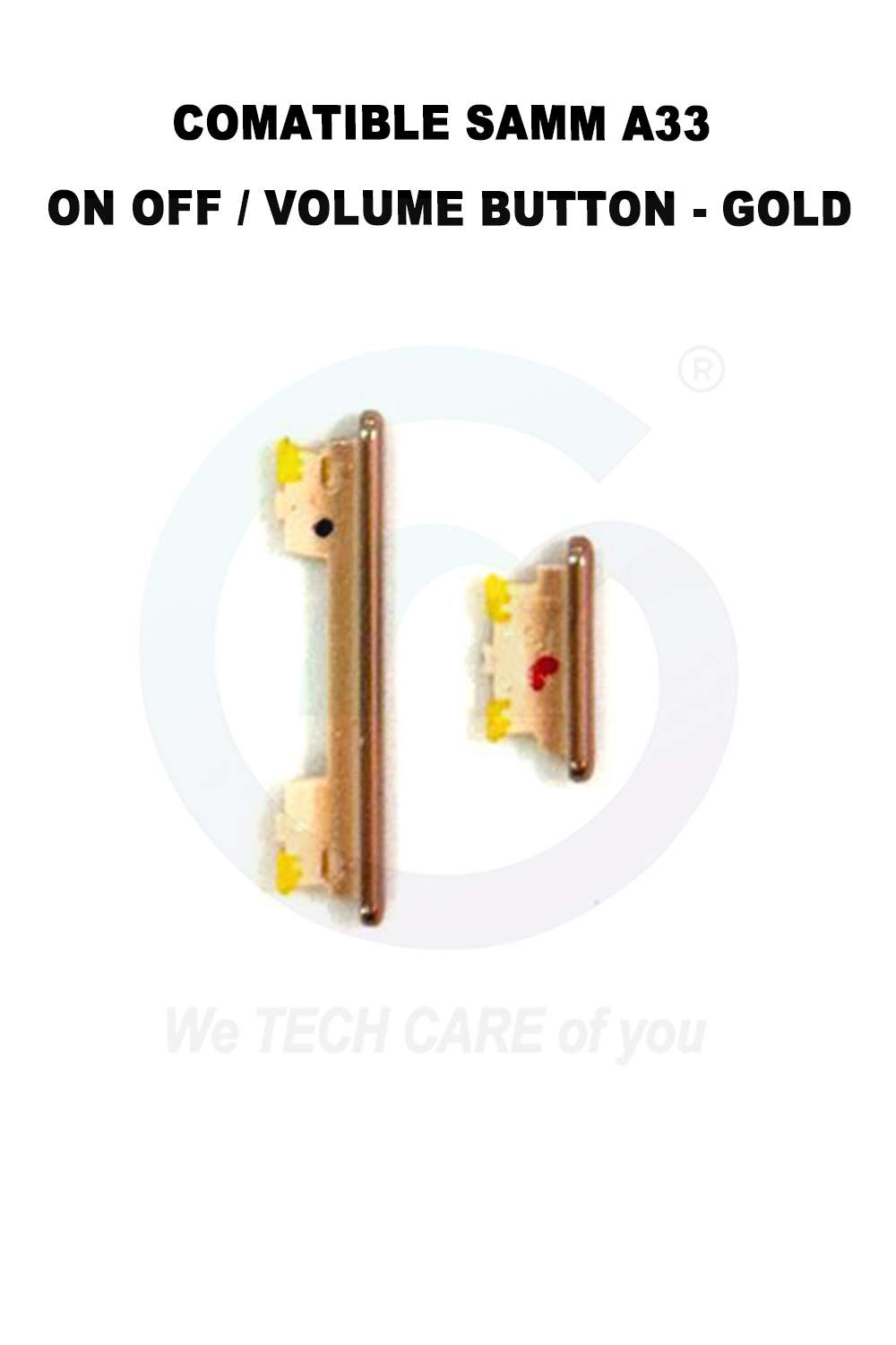 COMPATIBLE GSAMM A336 (5G) ON OFF / VOLUME BUTTON - GOLD