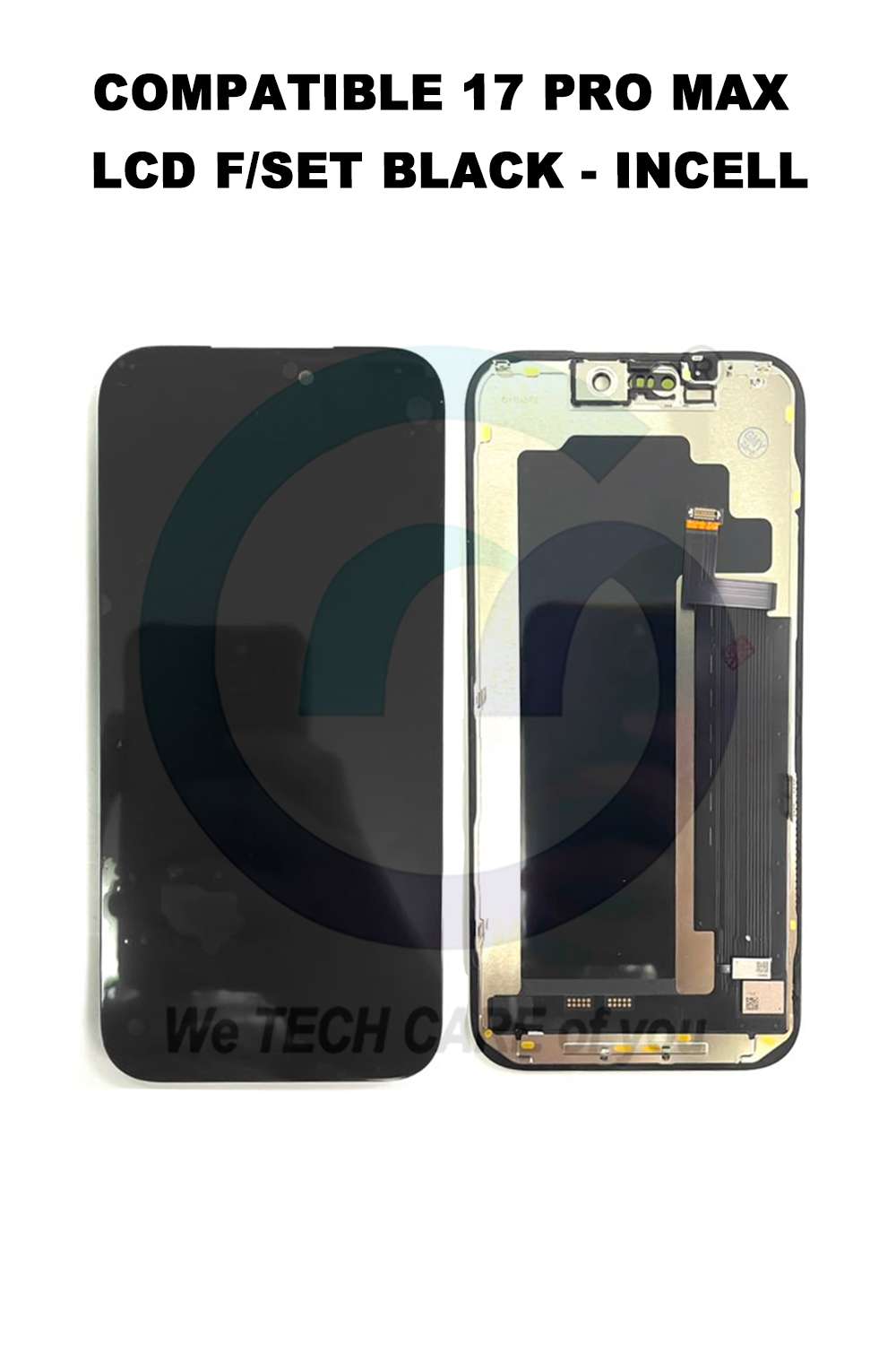 COMPATIBLE 17 PRO MAX LCD F/SET BLACK - INCELL