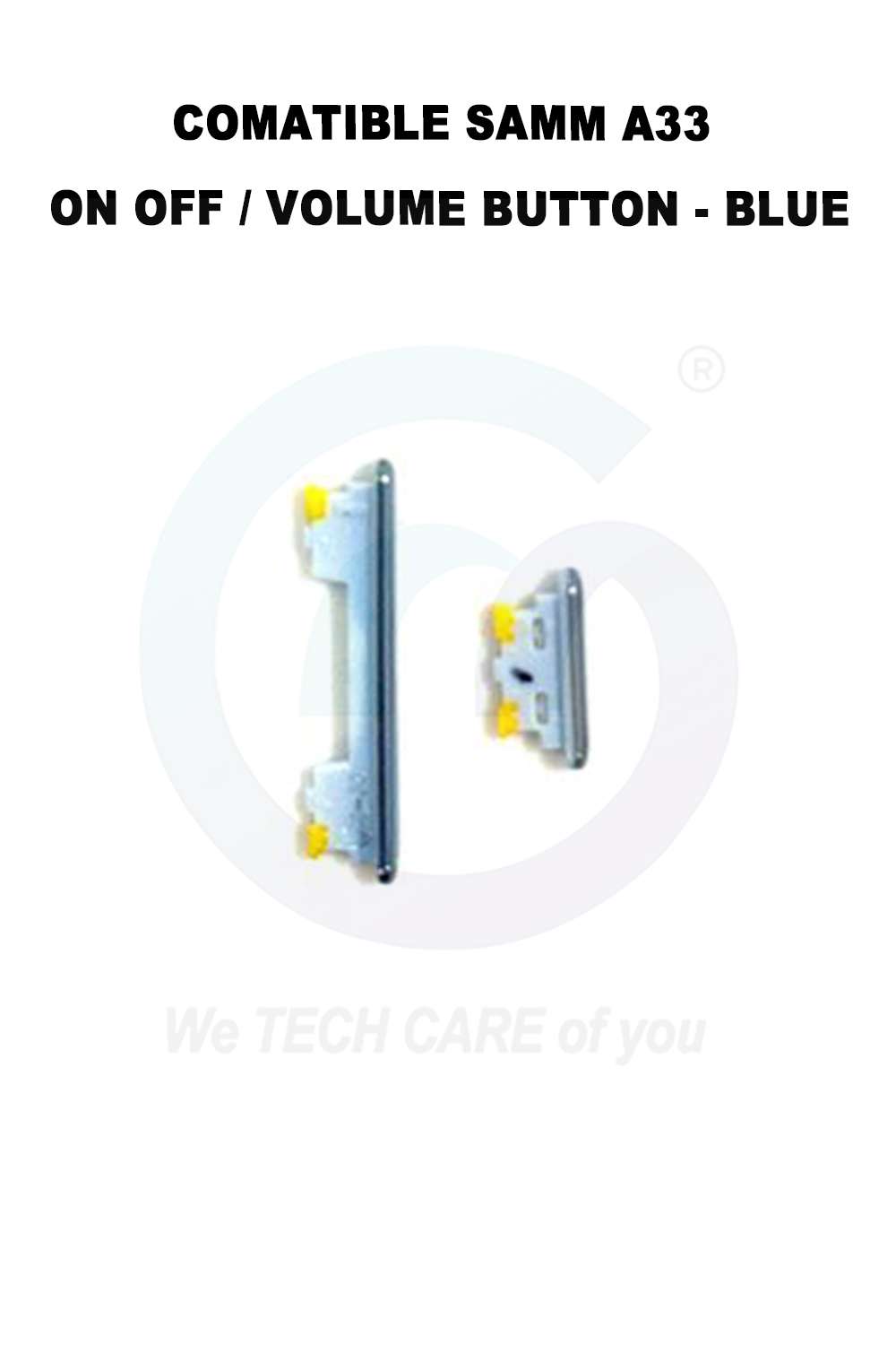 COMPATIBLE GSAMM A336 (5G) ON OFF / VOLUME BUTTON - BLUE