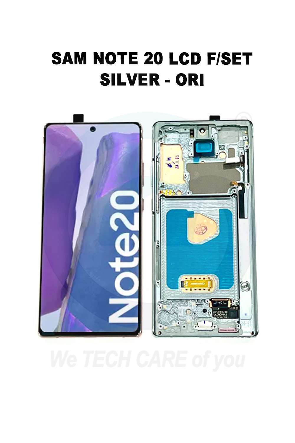 COMPATIBLE GSAMM NOTE 20 LCD F/SET SILVER / GREEN - ORI