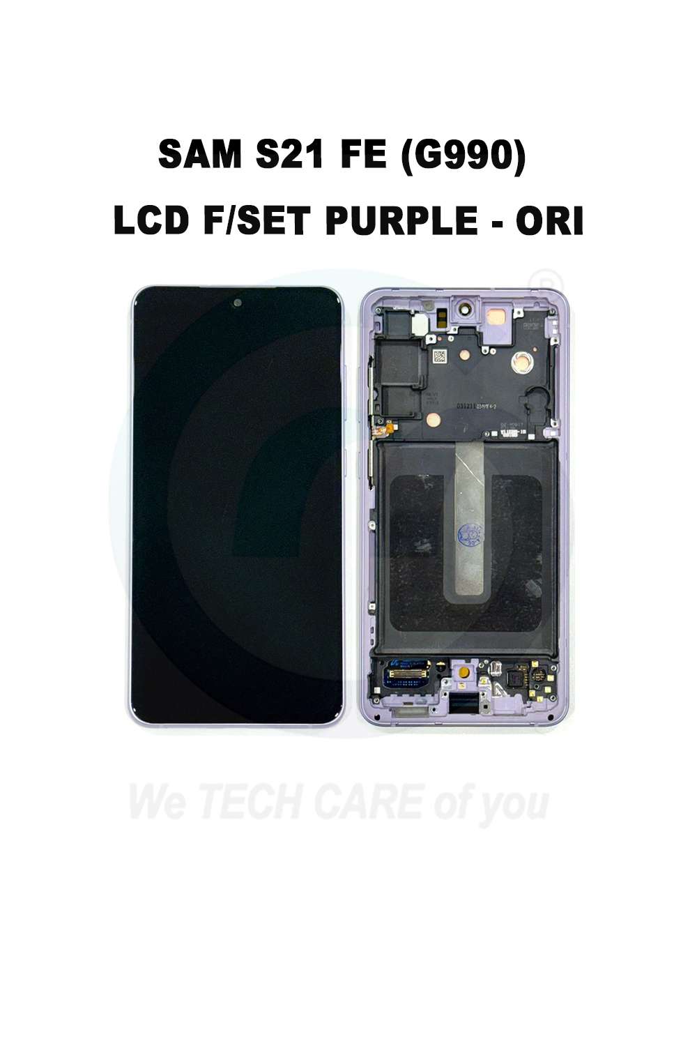 COMPATIBLE GSAMM S21 FE (G990) LCD F/SET PURPLE - ORI