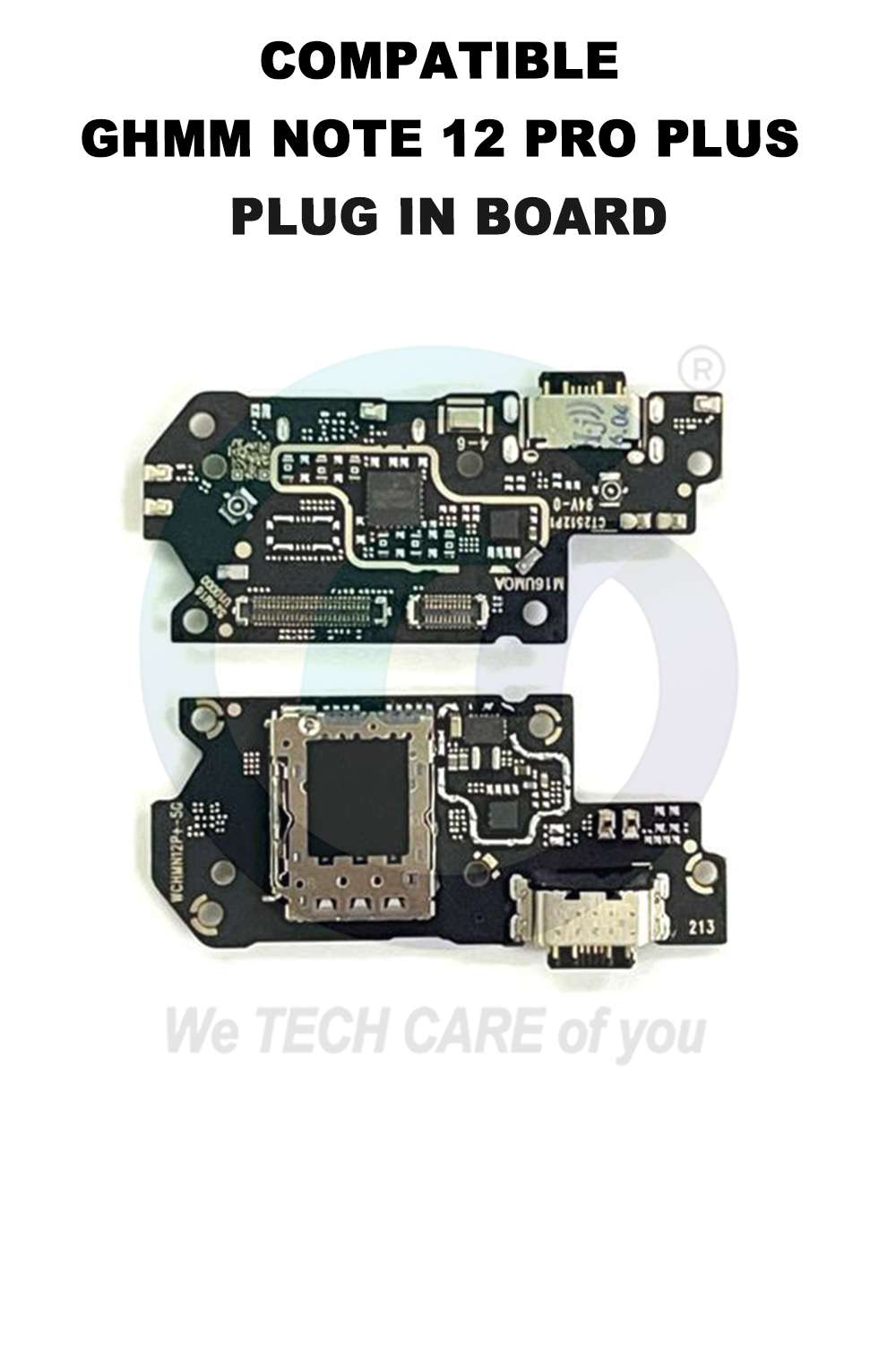 COMPATIBLE GHMM NOTE 12 PRO PLUS PLUG IN BOARD