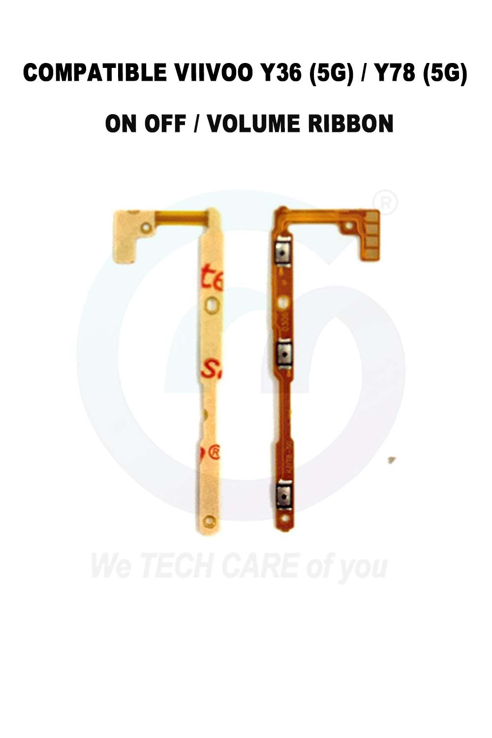 COMPATIBLE GVIVM Y27 (4G/5G) / Y36 (4G/5G) / Y78 (5G) ON OFF / VOLUME RIBBON