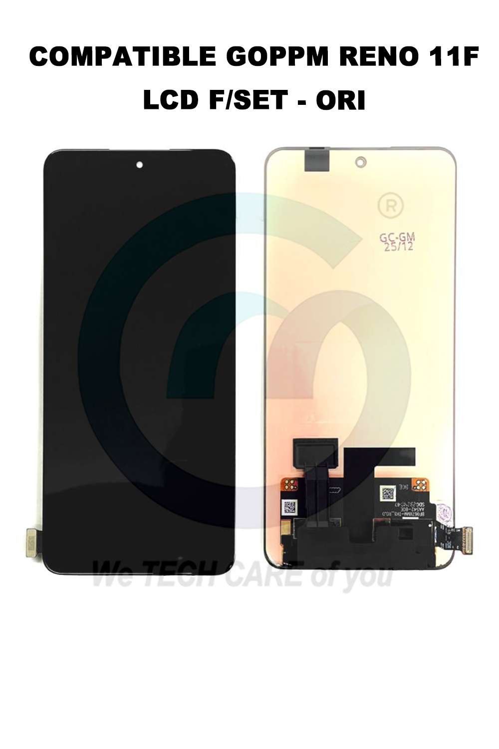 COMPATIBLE GOPPM RENO 11F / GOPPM K11 (5G) / ONE PLUS NORD CE3 (5G) LCD F/SET - ORI