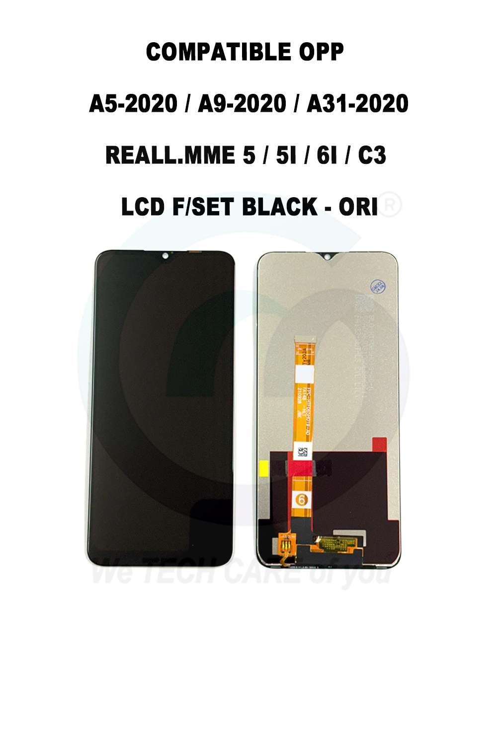 COMPATIBLE GOPPM A5-2020 / A9-2020 / GREALM 5/ GREAM 5I /A31-2020 / GREALM 6I / C3 LCD F/SET  BLACK