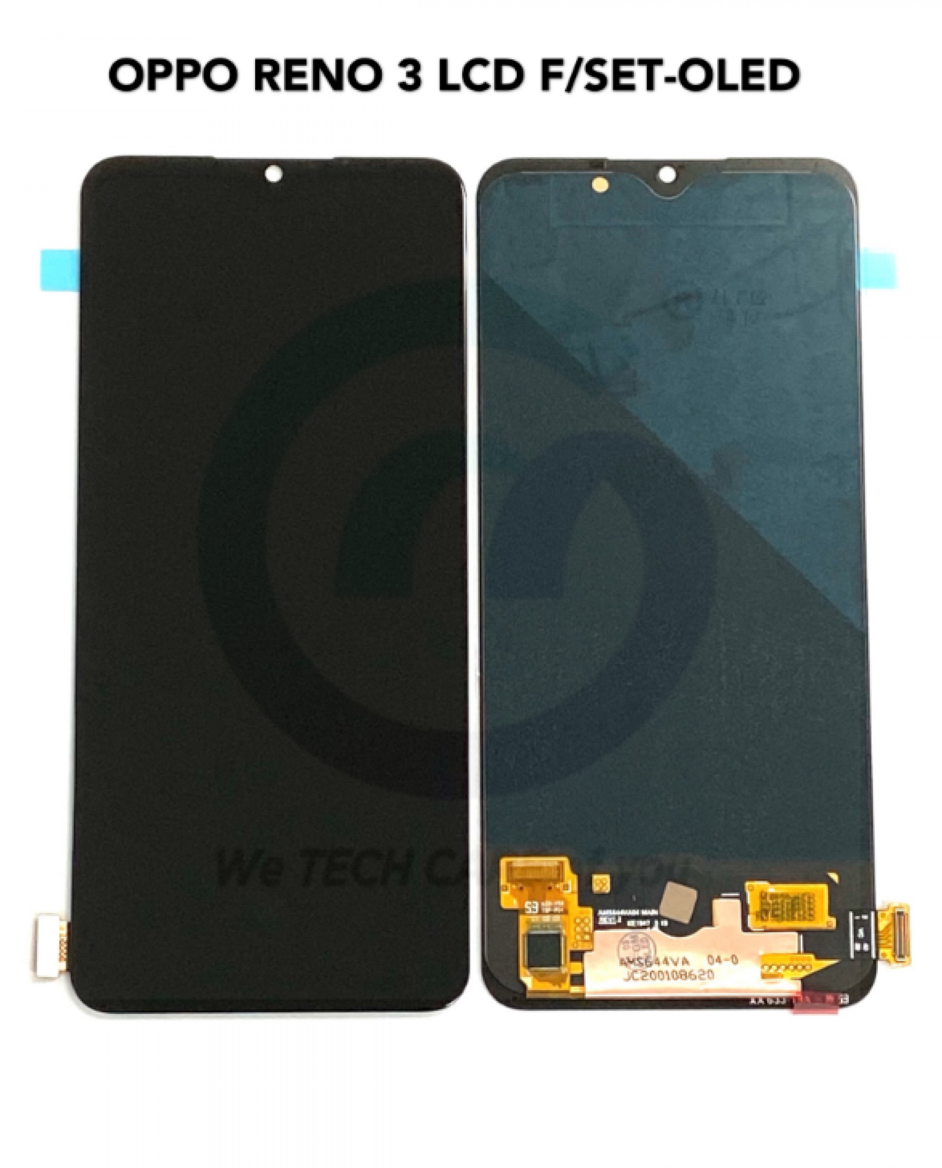 COMPATIBLE GOPPM RENO 3 / GOPPM A73 (2020) LCD F/SET BLACK - OLED