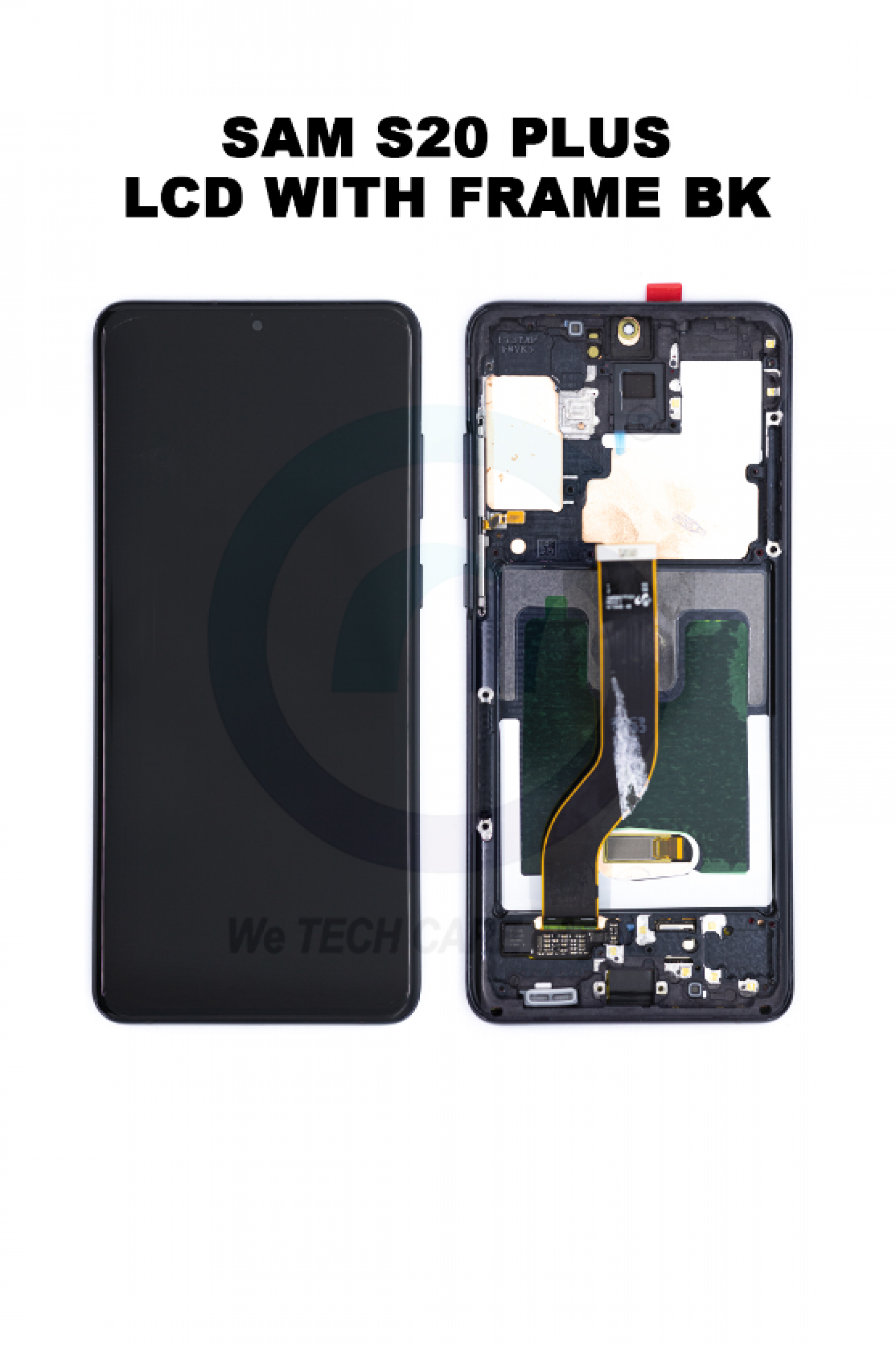 COMPATIBLE GSAMM S20 PLUS (G985) LCD F/SET BLACK - ORI