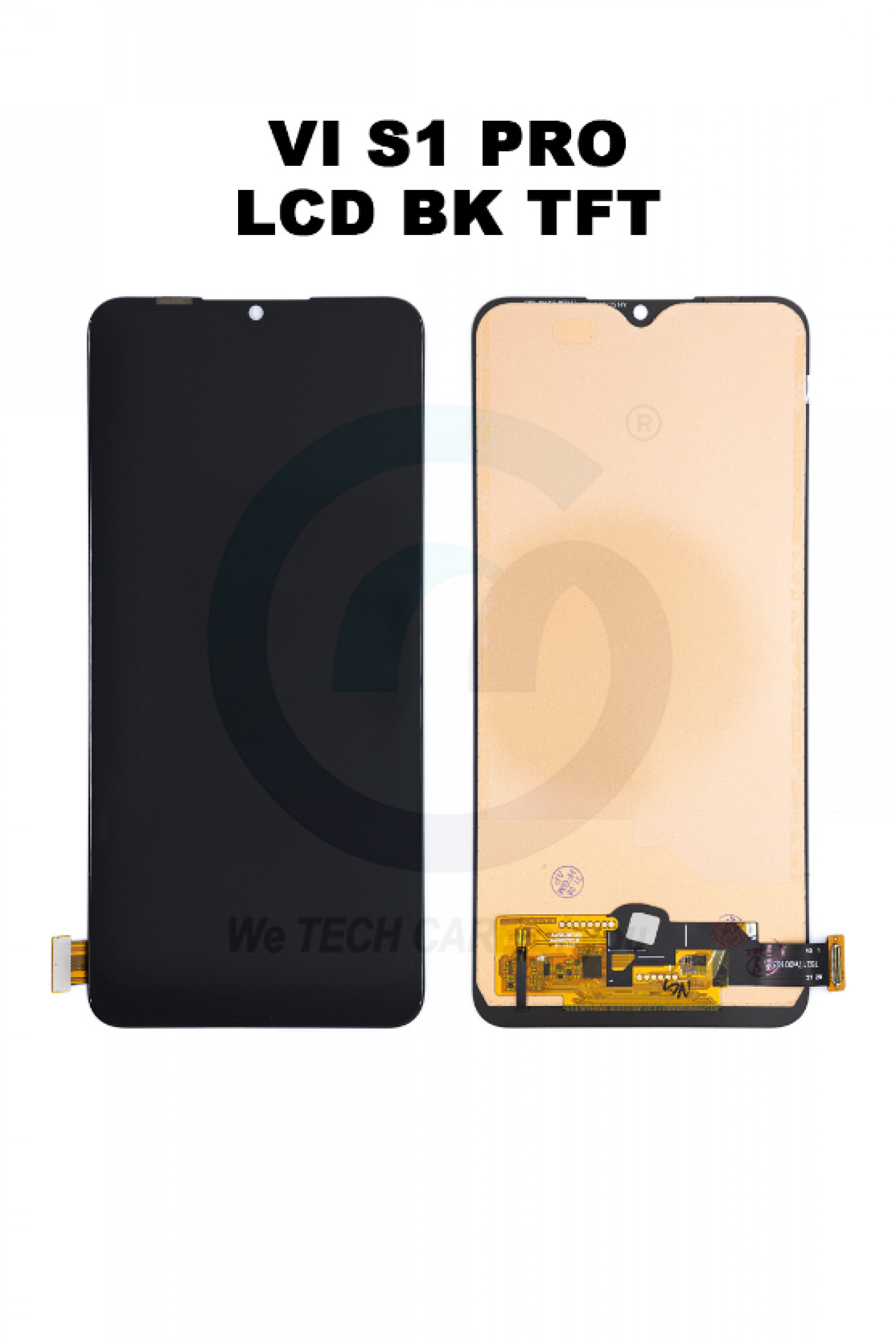 COMPATIBLE GVIVM S1 PRO (Y7S) LCD F/SET BLACK - TFT