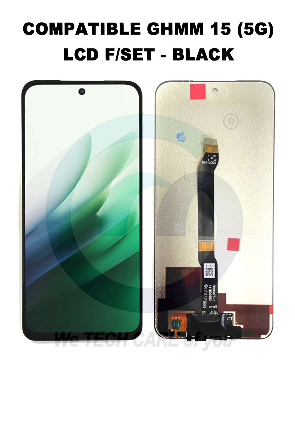COMPATIBLE GHMM 15 (5G) LCD F/SET - BLACK
