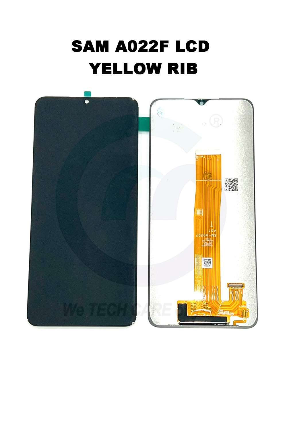 COMPATIBLE GSAMM A022F LCD F/SET BLACK - YELLOW RIBBON