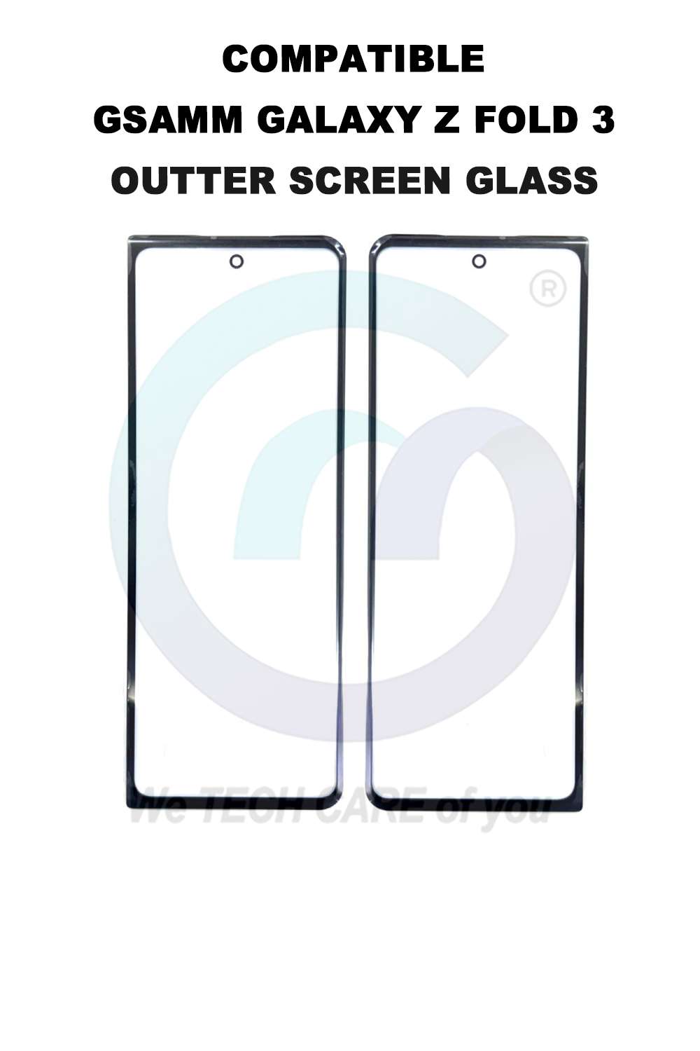 COMPATIBLE GSAMM GALAXY Z FOLD 3 OUTTER SCREEN GLASS