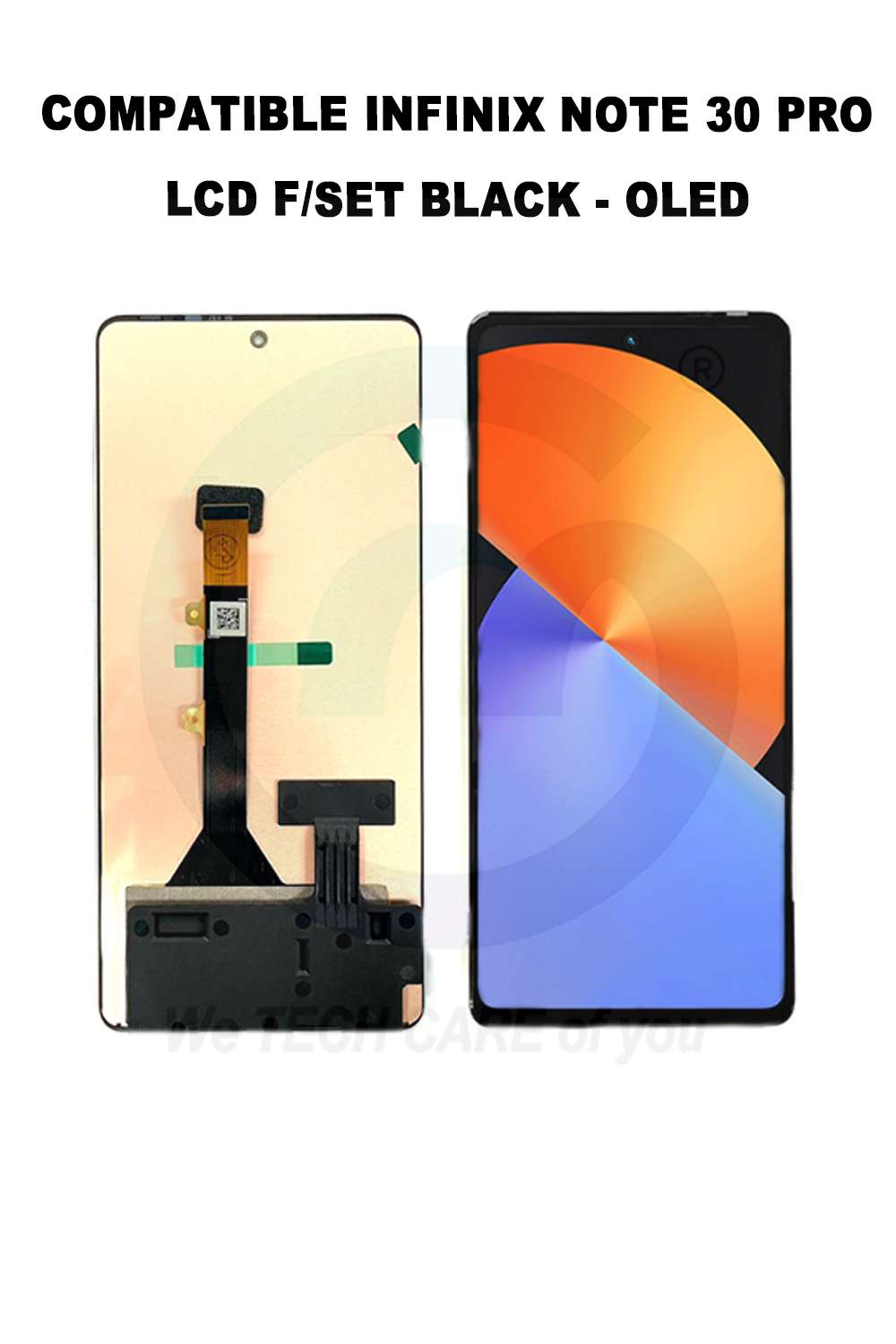 INFINIX NOTE 30 PRO LCD F/SET BLACK - OLED