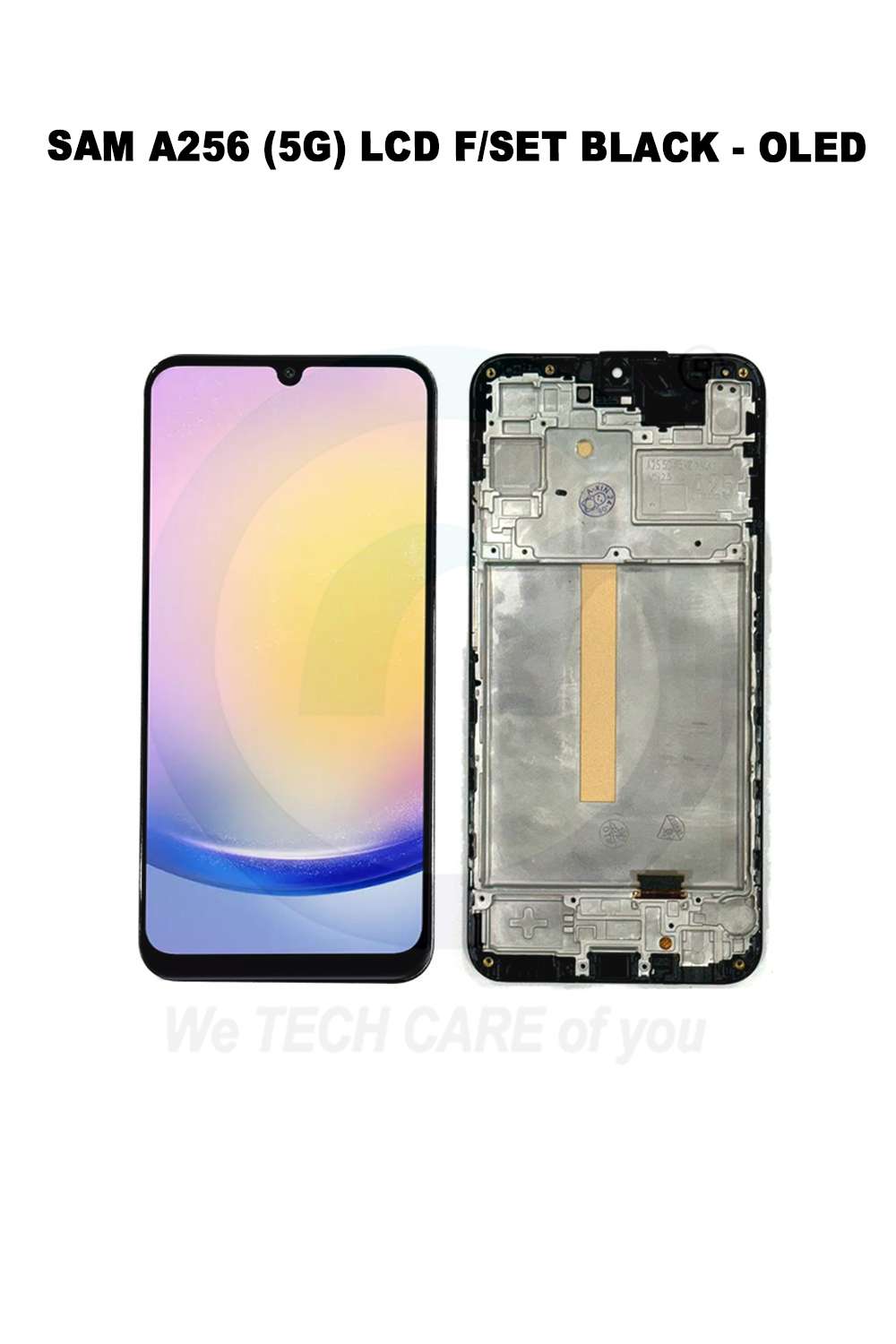 COMPATIBLE GSAMM A256 (5G) LCD F/SET WITH FRAME BLACK - OLED