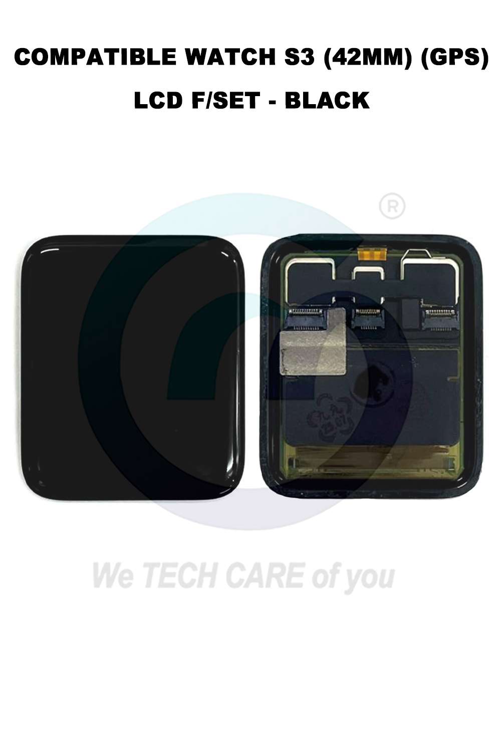 COMPATIBLE WATCH S3 (42MM) (GPS)  LCD F/SET - BLACK