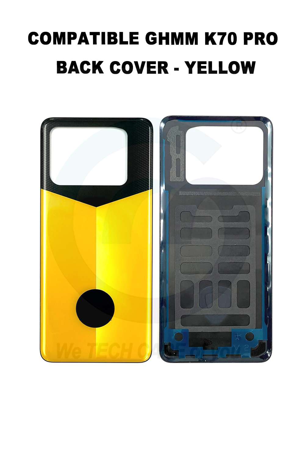 COMPATIBLE GHMM K70 PRO BACK COVER - YELLOW
