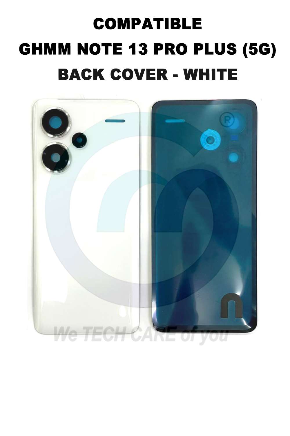 COMPATIBLE GHMM NOTE 13 PRO PLUS (5G) BACK COVER - WHITE