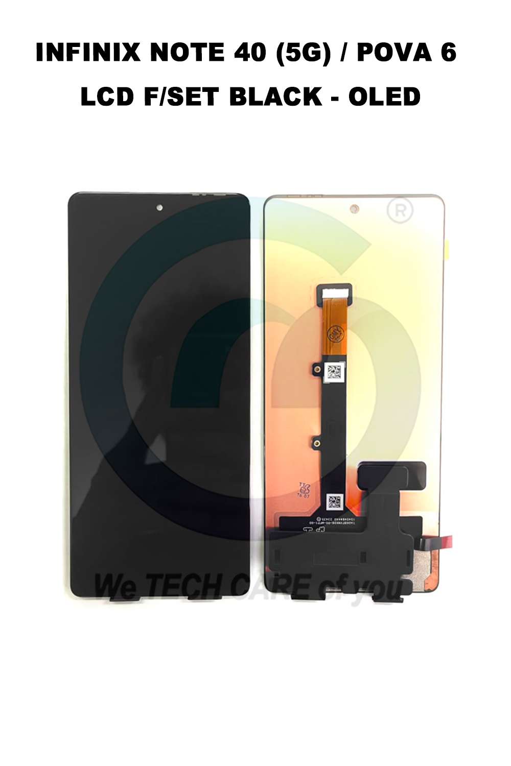 INFINIX NOTE 40 (5G) / POVA 6 LCD F/SET BLACK - OLED
