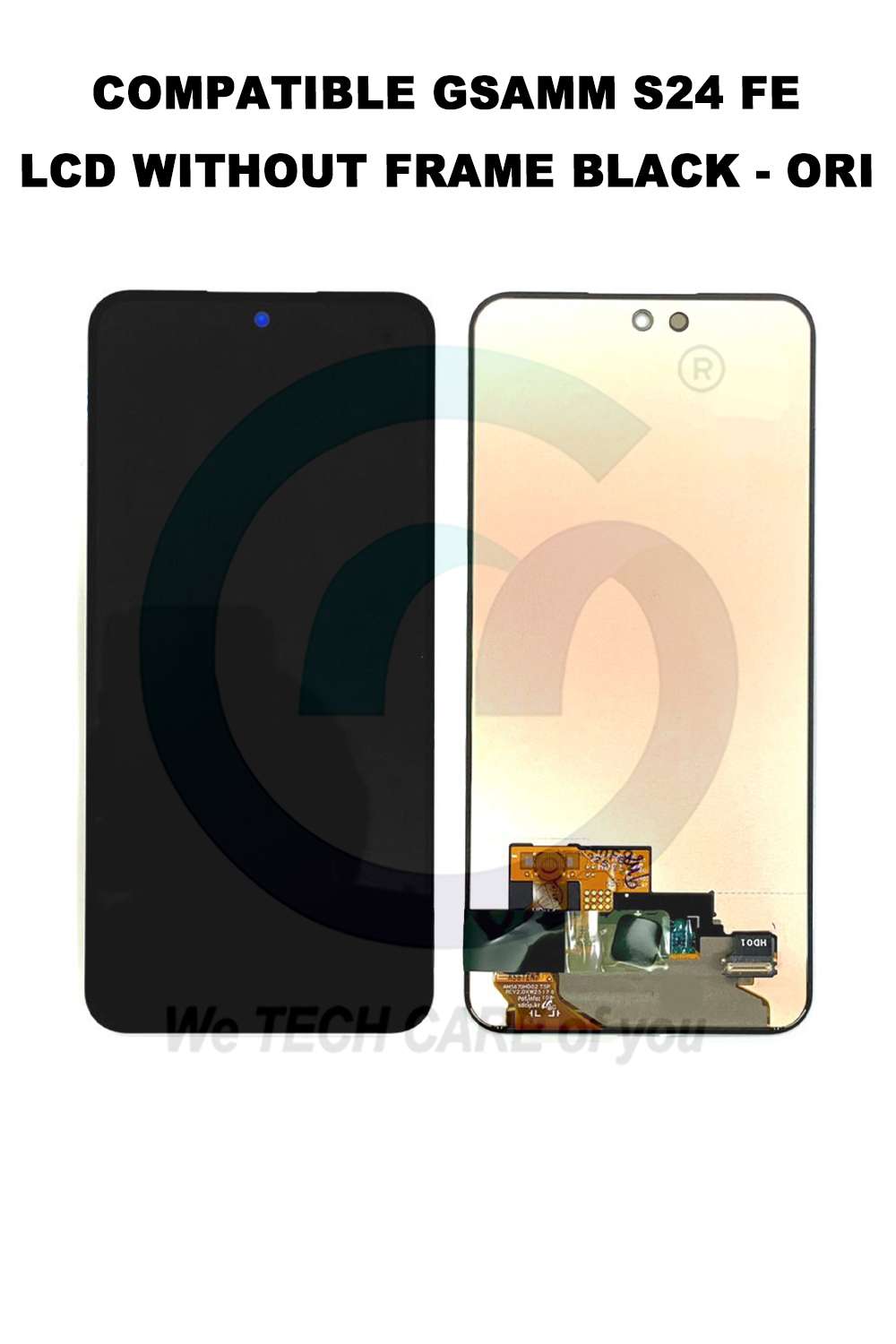COMPATIBLE GSAMM S24 FE LCD WITHOUT FRAME BLACK - ORI