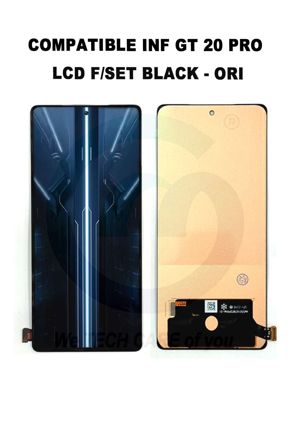 INF GT 20 PRO / NOTE 40 (4G) LCD F/SET BLACK - ORI