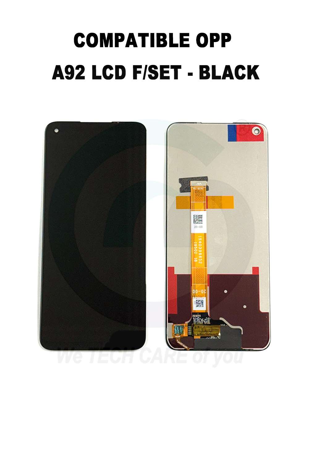 COMPATIBLE GOPPM A92 / A52 LCD F/SET - BLACK