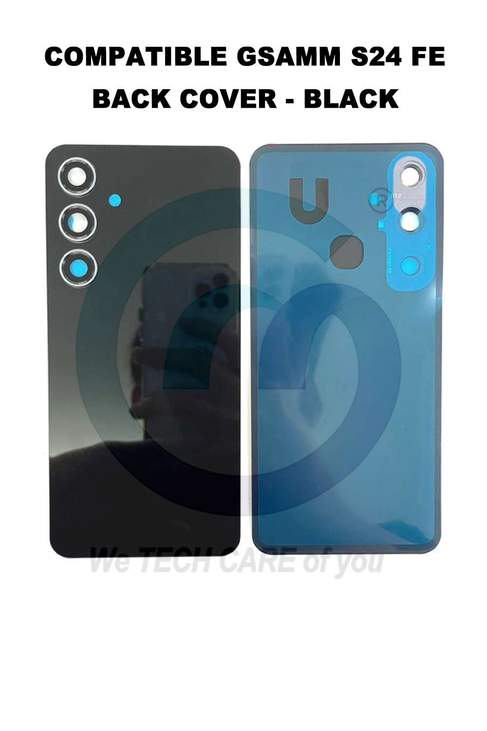 COMPATIBLE GSAMM S24 FE BACK COVER - BLACK
