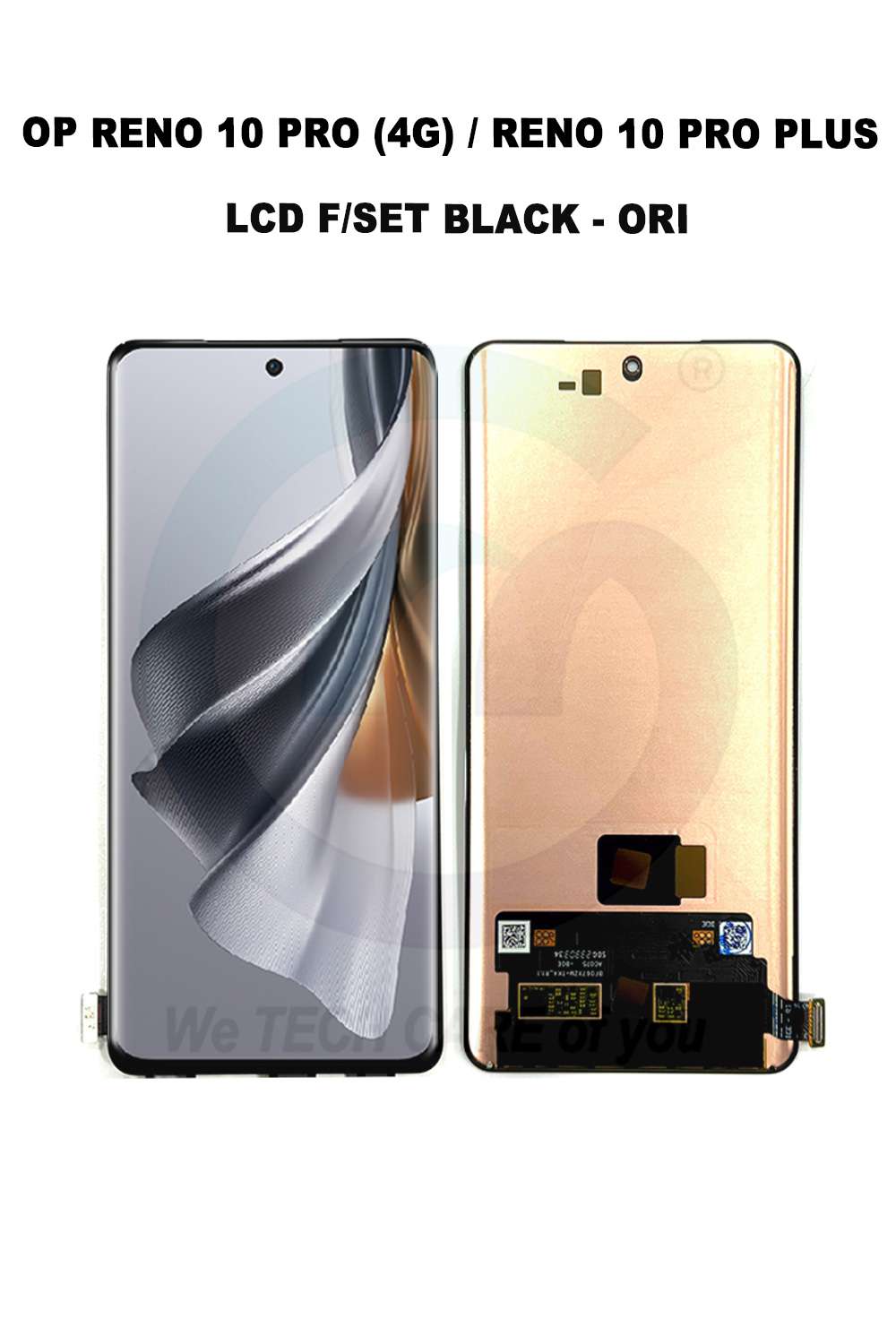 COMPATIBLE GOPPM RENO 10 PRO (4G) /  RENO 11 PRO (4G) / RENO 10 PRO PLUS LCD F/SET BLACK - ORI