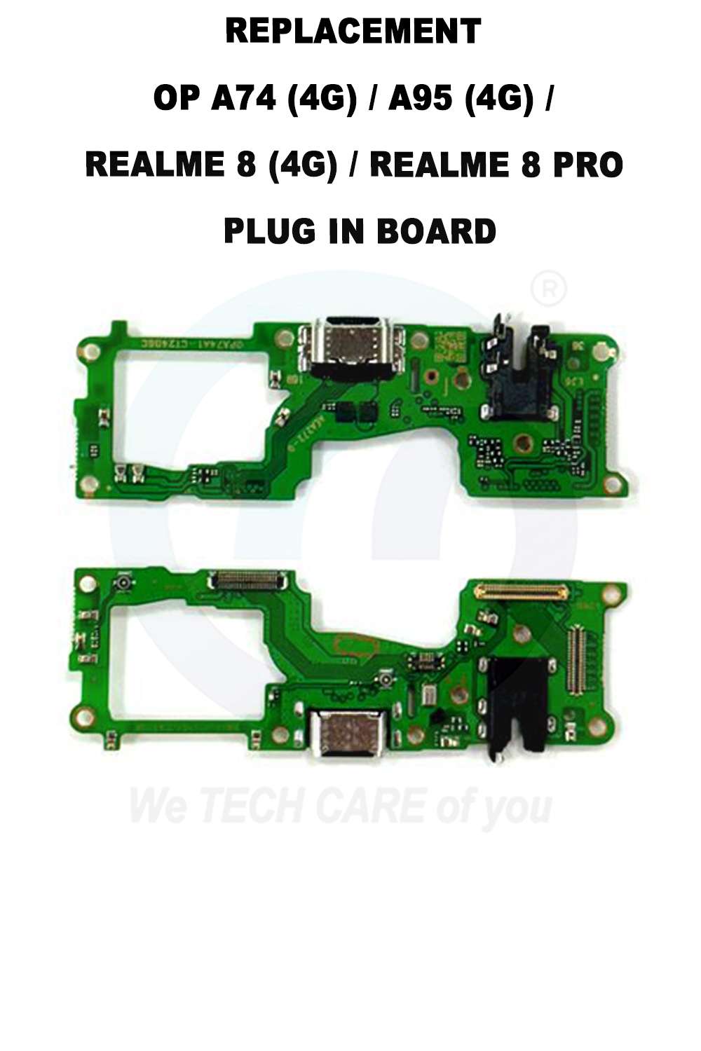 COMPATIBLE GOPPM A74 (4G) / A95 (4G) / GREALM 8 (4G) / GREALM 8 PRO PLUG IN BOARD
