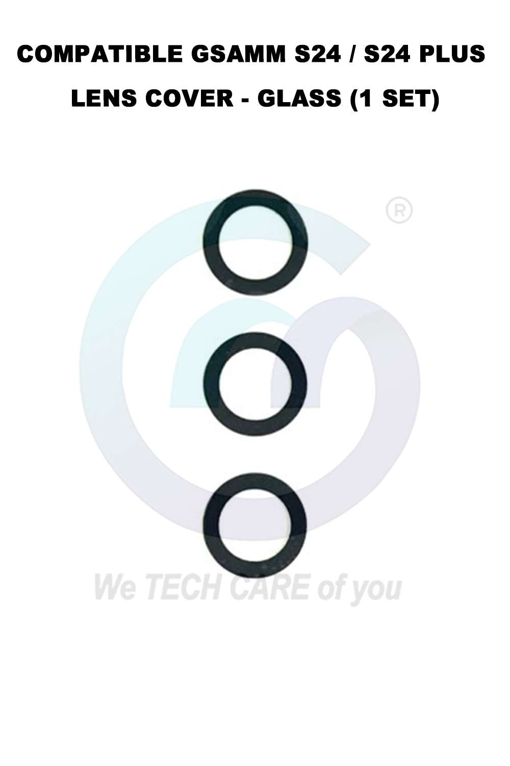 COMPATIBLE GSAMM S24 / S24 PLUS LENS COVER - GLASS (1 SET)
