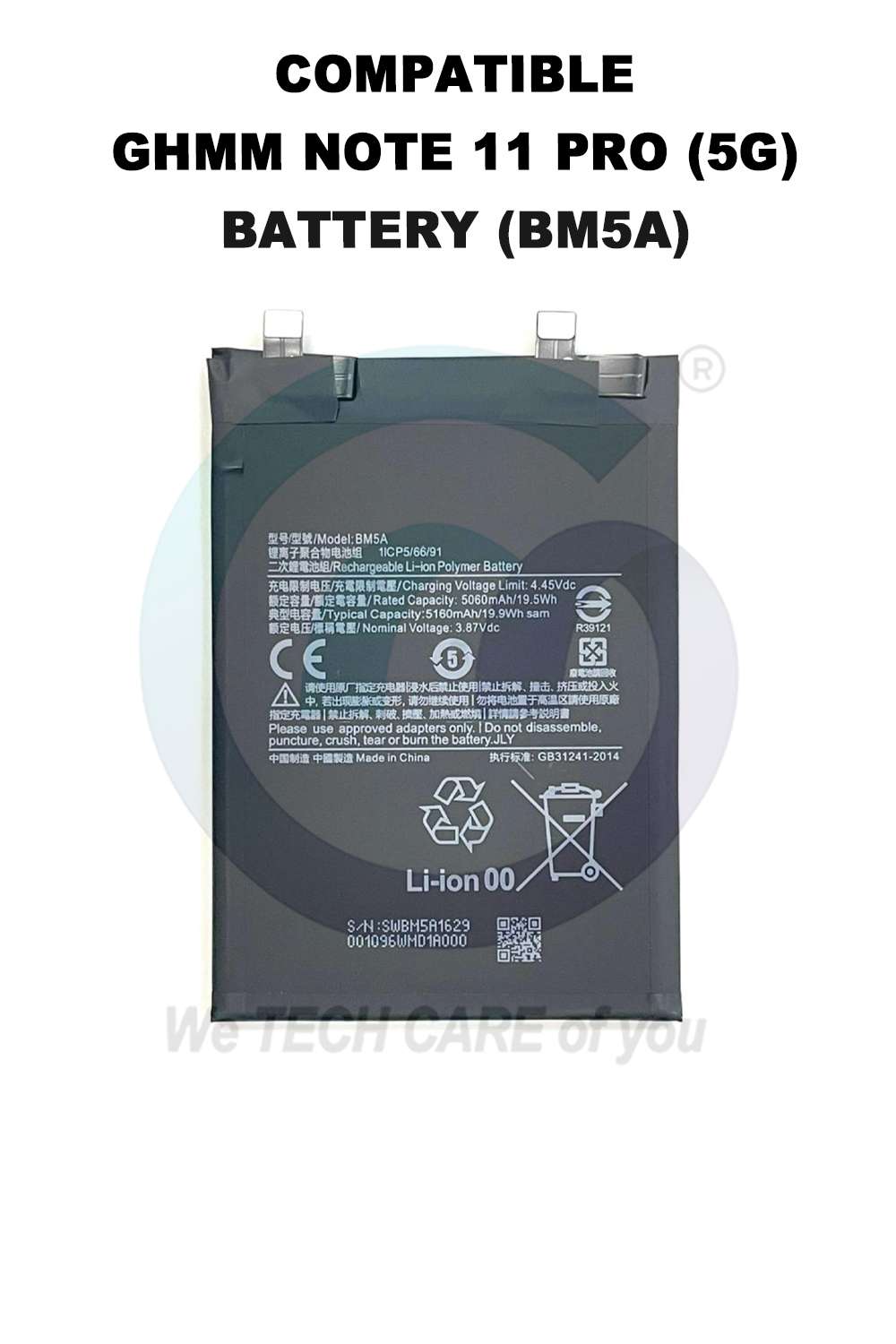COMPATIBLE GHMM NOTE 11 PRO (5G) (BM5A)