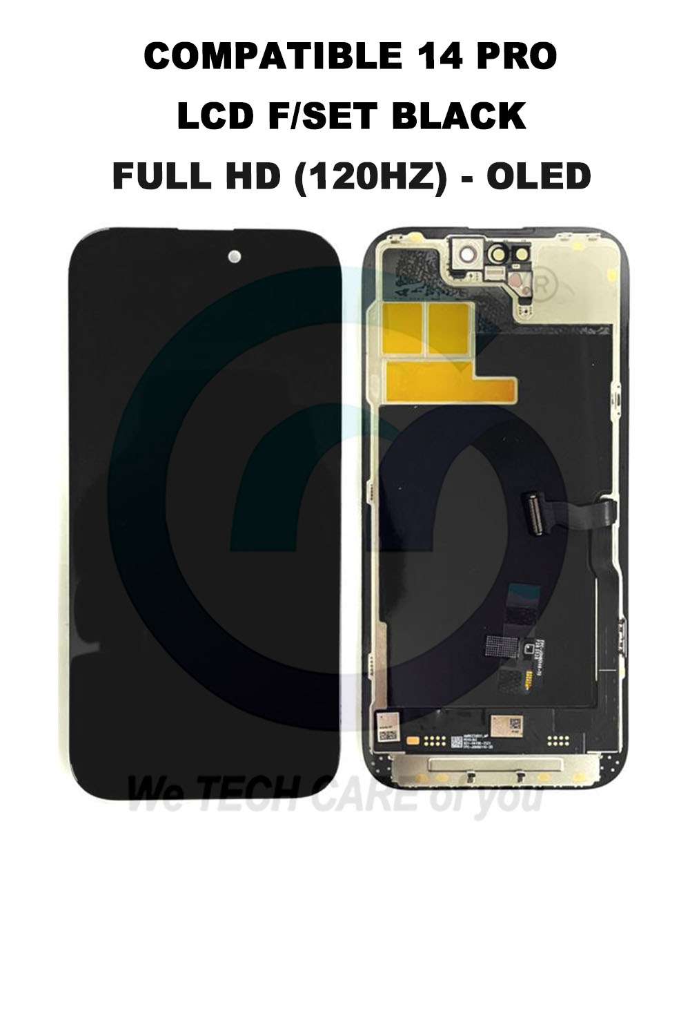 COMPATIBLE 14 PRO LCD F/SET BLACK FULL HD (120HZ) - OLED