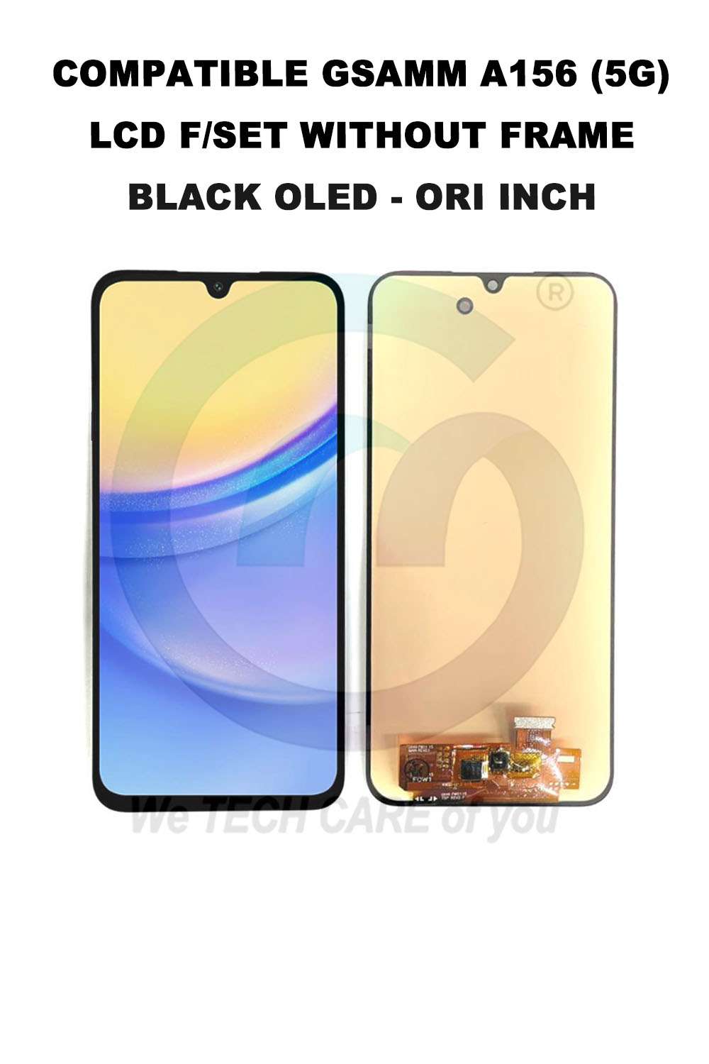 COMPATIBLE GSAMM A156 (5G) LCD F/SET WITHOUT FRAME BLACK OLED - ORI INCH