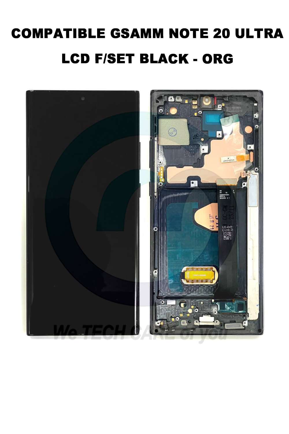 COMPATIBLE GSAMM NOTE 20 ULTRA LCD F/SET BLACK - ORG