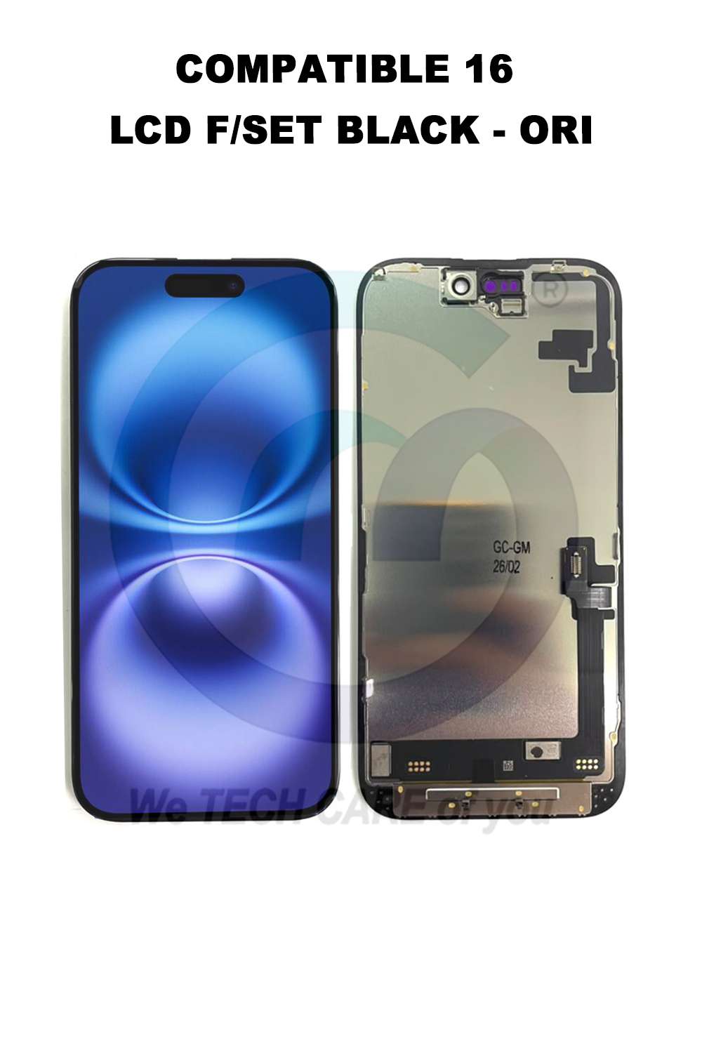 COMPATIBLE 16 LCD F/SET BLACK - ORI