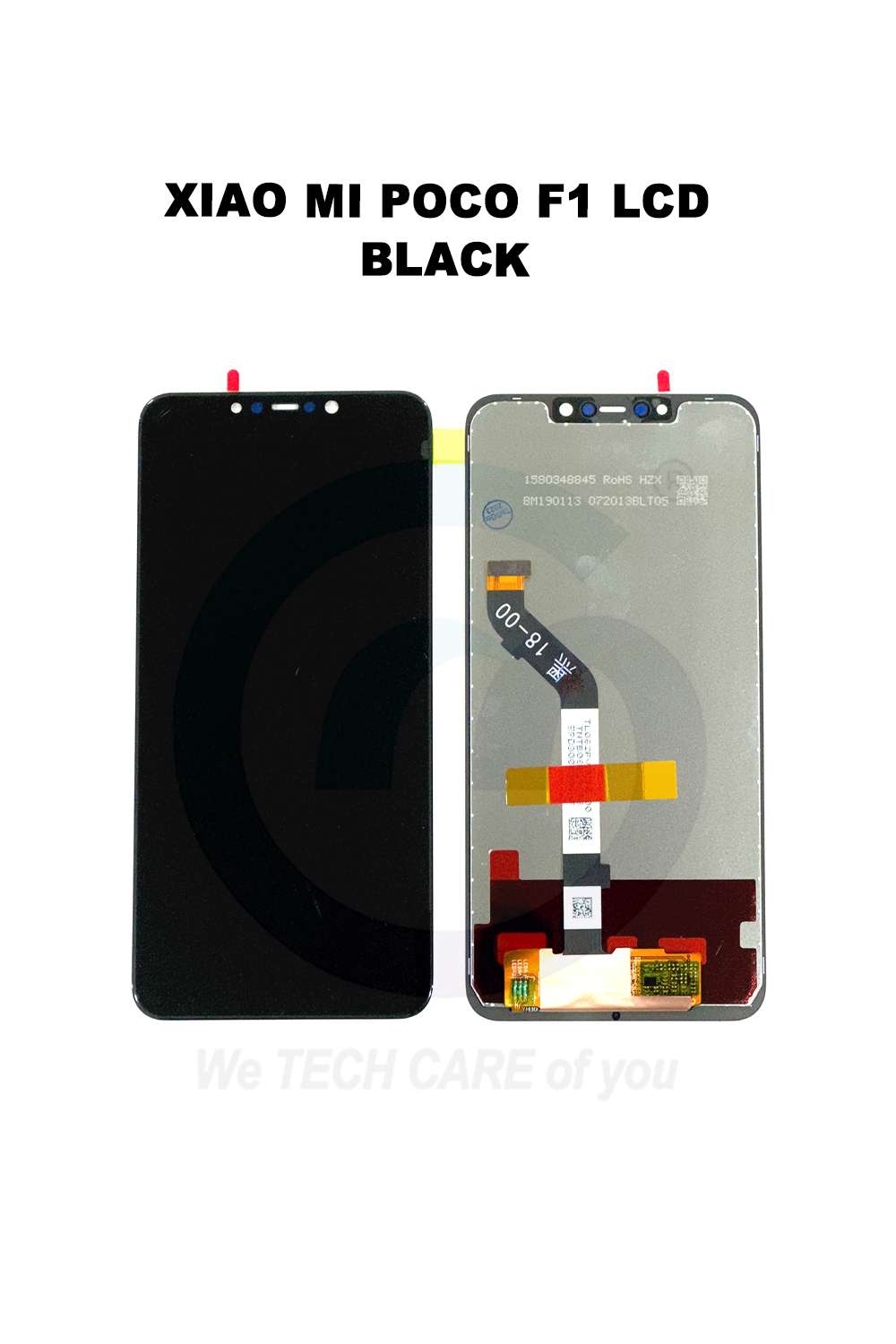 COMPATIBLE GXMM POCO F1 LCD F/SET - BLACK