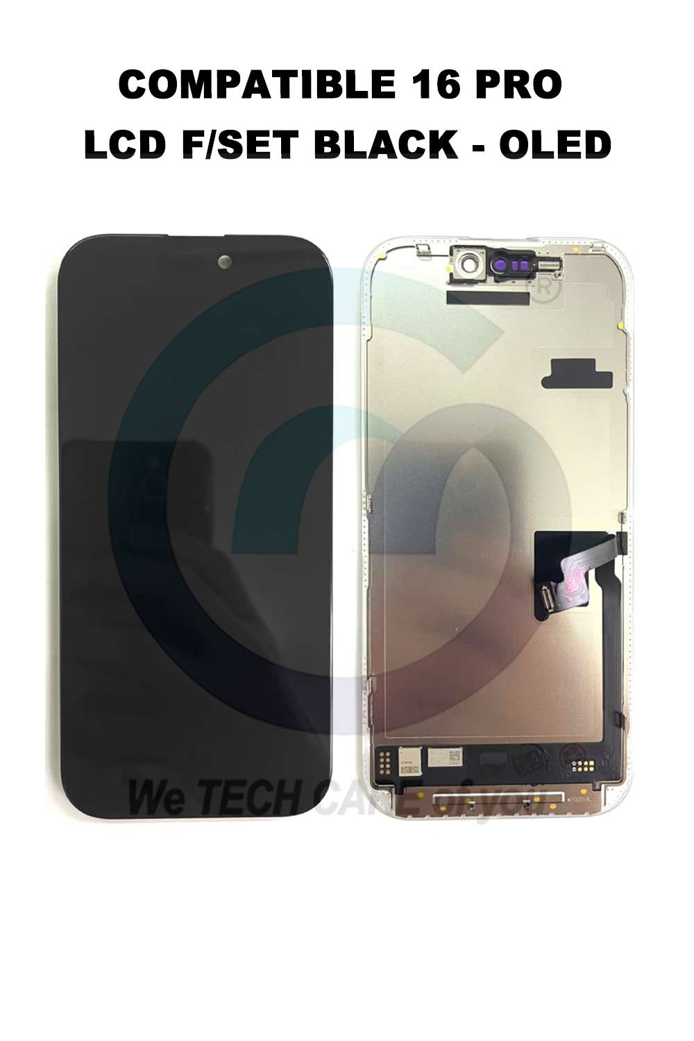 COMPATIBLE 16 PRO LCD F/SET BLACK - OLED