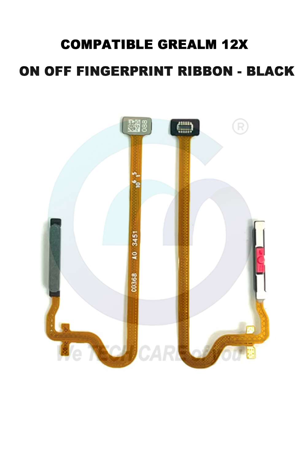 COMPATIBLE GREALM 12X ON OFF FINGERPRINT RIBBON - BLACK