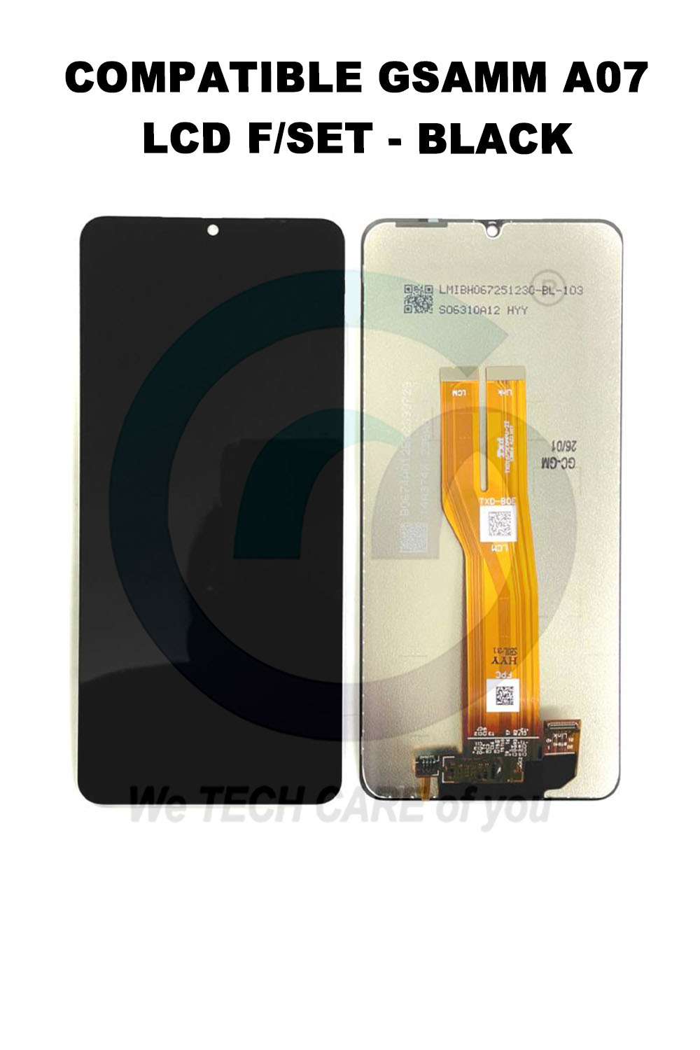 COMPATIBLE GSAMM A07 LCD F/SET - BLACK