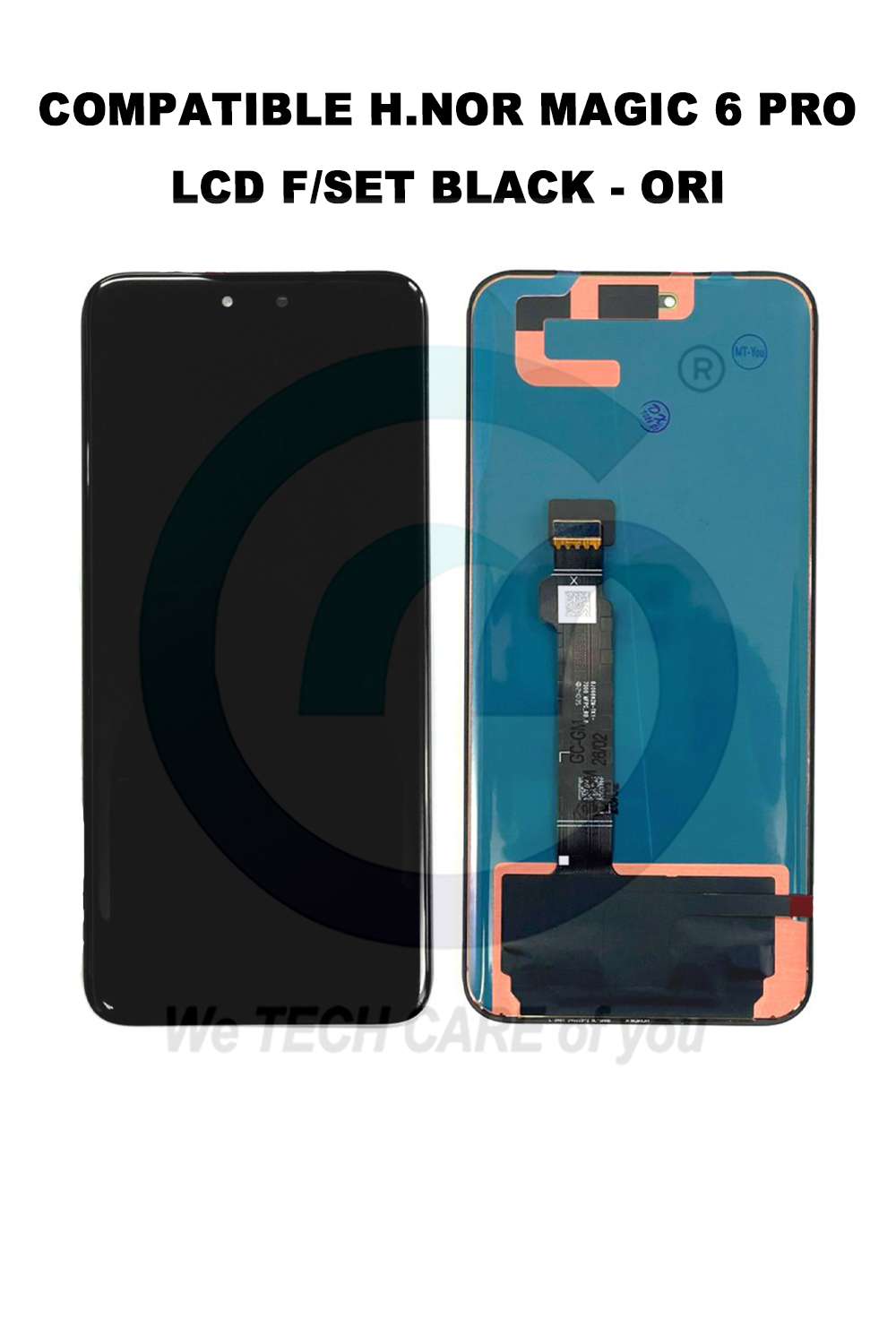 COMPATIBLE H.NOR MAGIC 6 PRO LCD F/SET BLACK - ORI