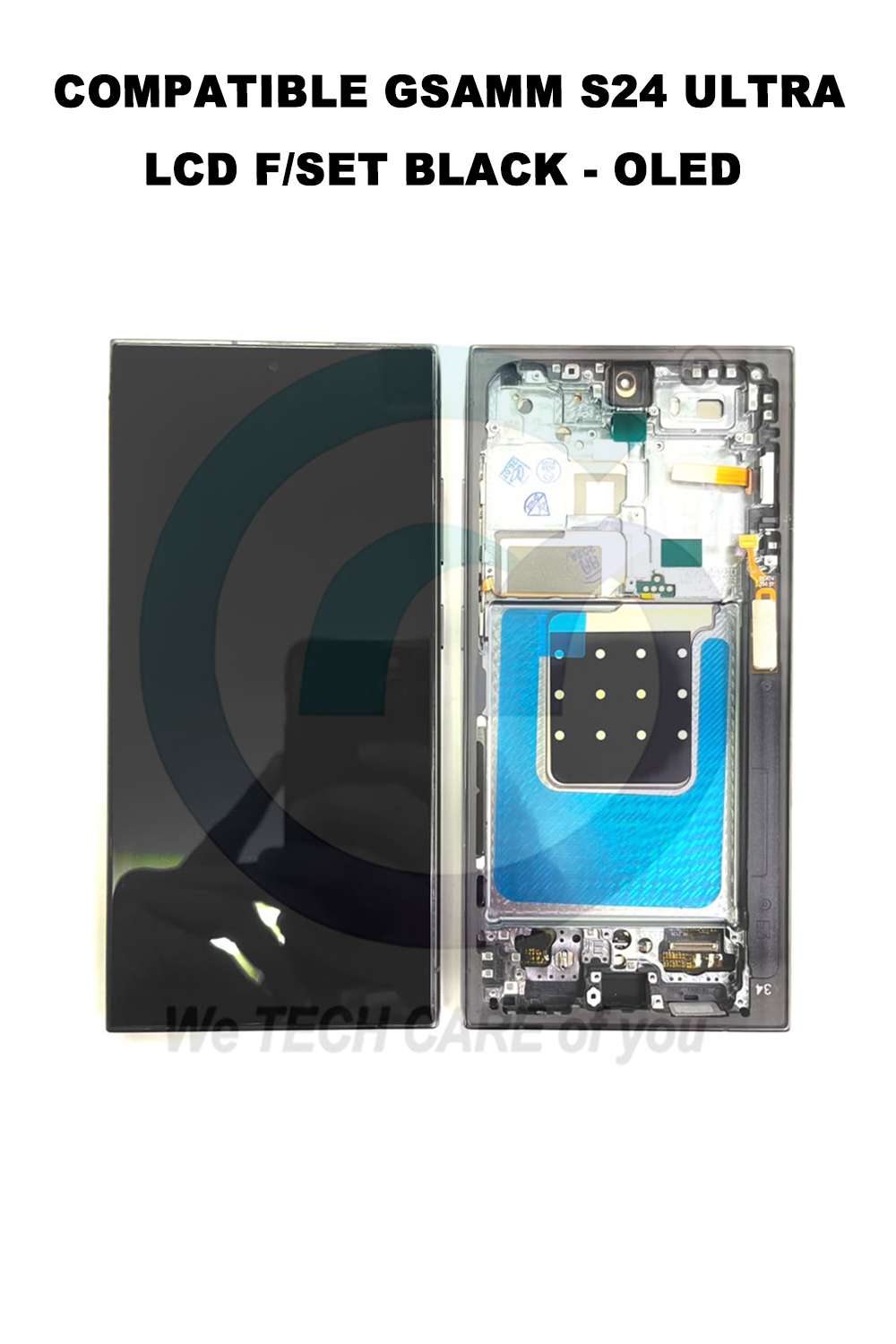 COMPATIBLE GSAMM S24 ULTRA LCD F/SET BLACK - OLED