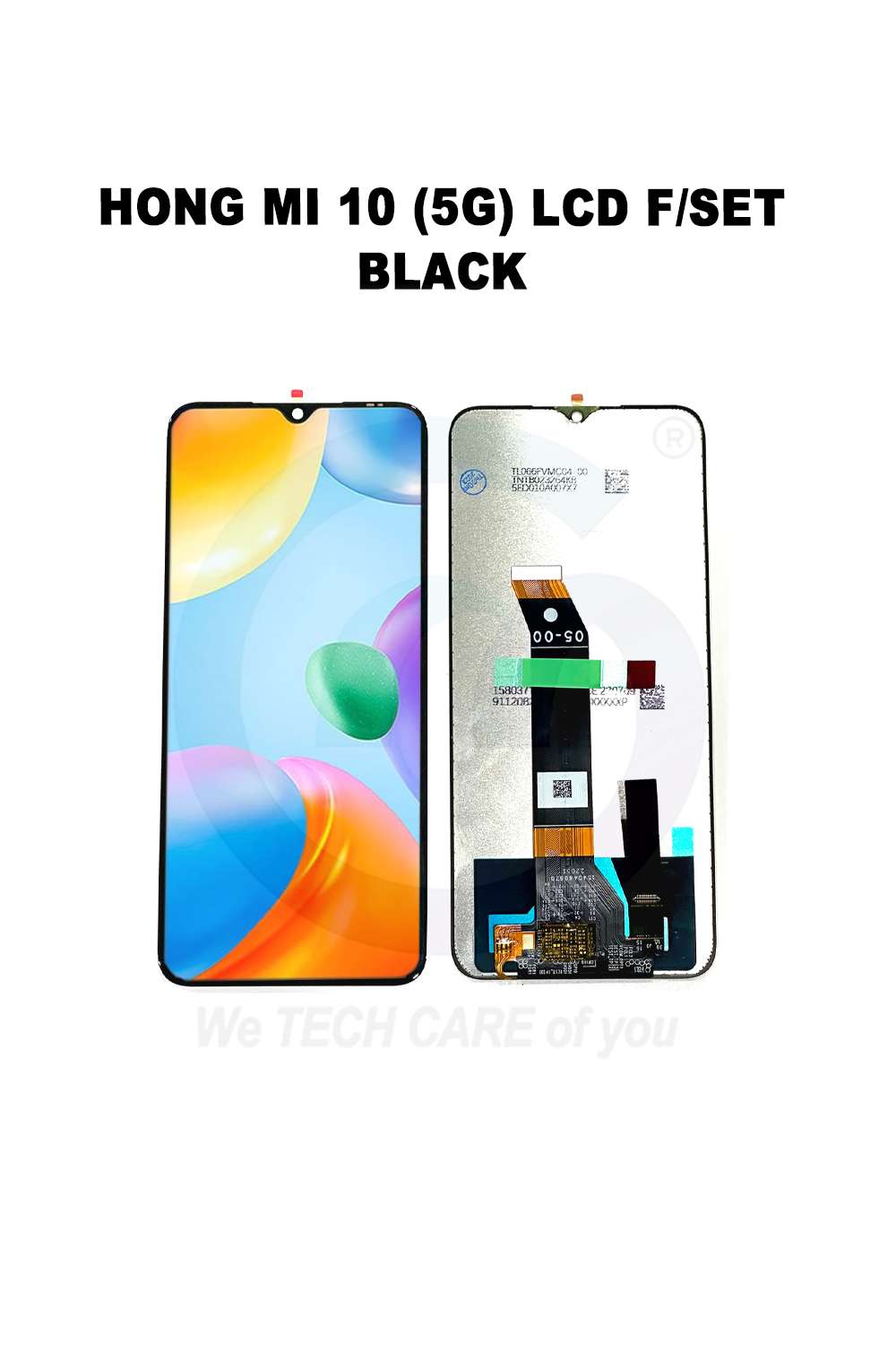 COMPATIBLE GHMM 10 (5G) / NOTE 11E / POCO M4 / POCO M5 LCD F/SET - BLACK