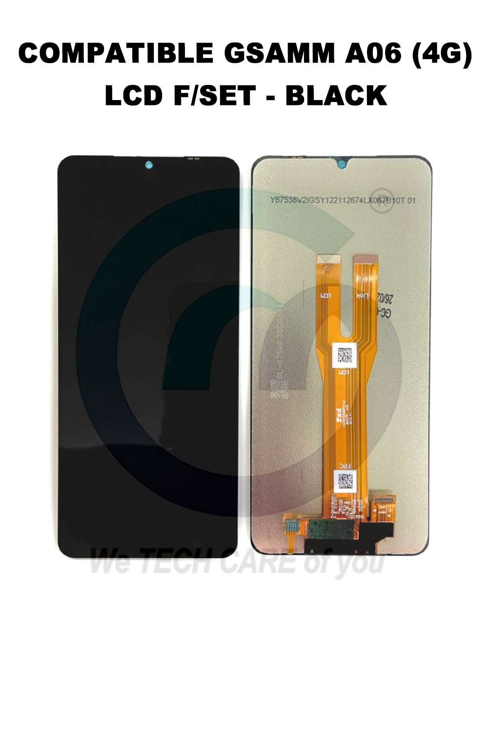 COMPATIBLE GSAMM A06 (4G) LCD F/SET - BLACK