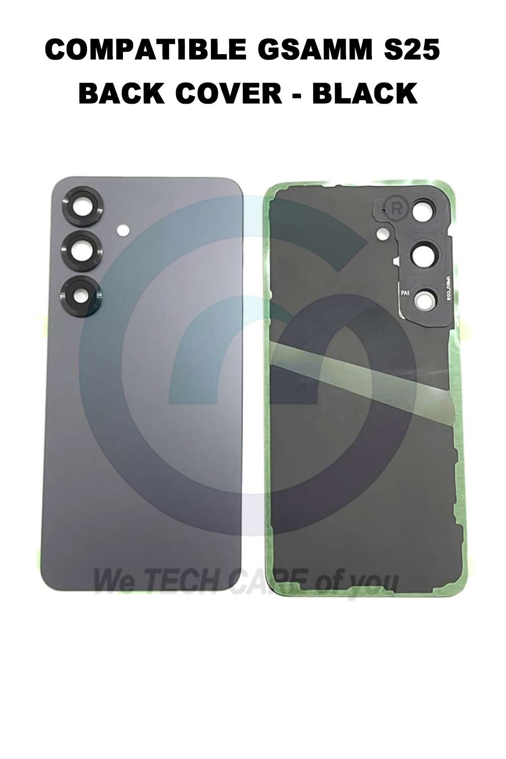 COMPATIBLE GSAMM S25 BACK COVER - BLACK