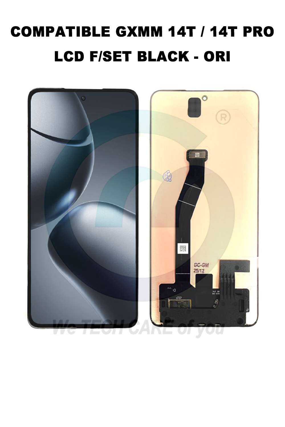 COMPATIBLE GXMM 14T / 14T PRO LCD F/SET BLACK - ORI