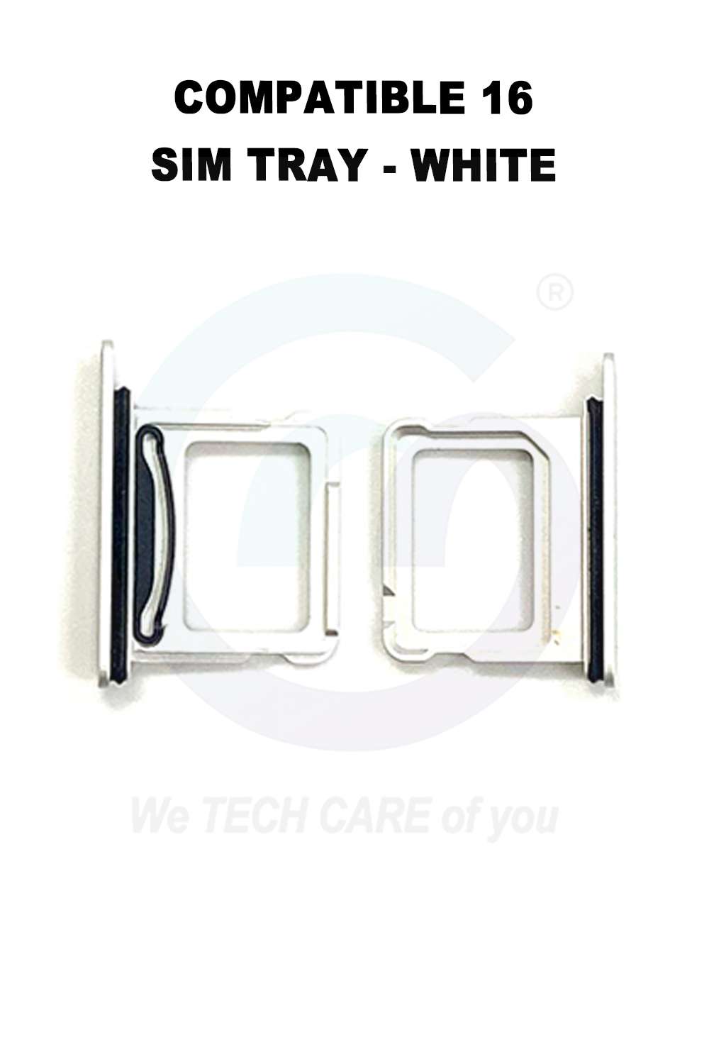 COMPATIBLE 16 SIM TRAY - WHITE