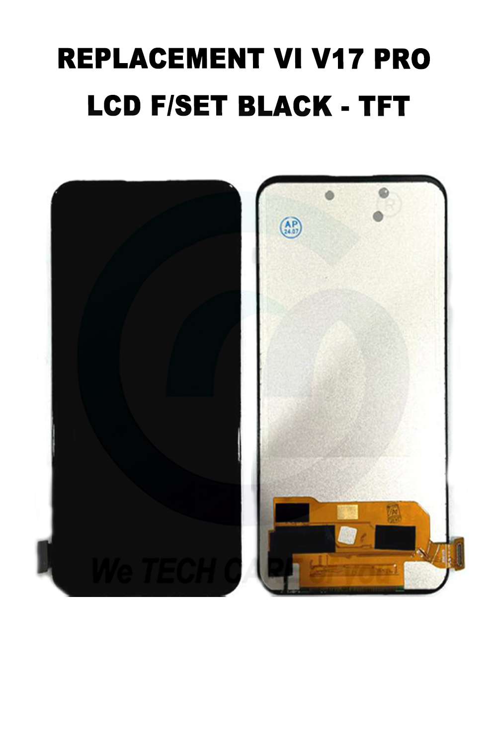 COMPATIBLE GVIVM V17 PRO LCD F/SET BLACK - TFT