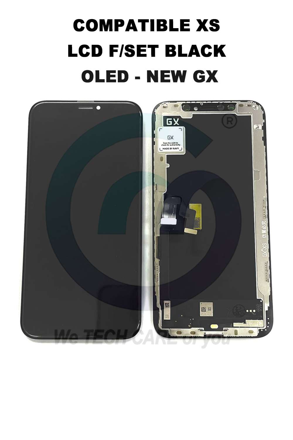 COMPATIBLE XS LCD F/SET BLACK OLED - NEW GX